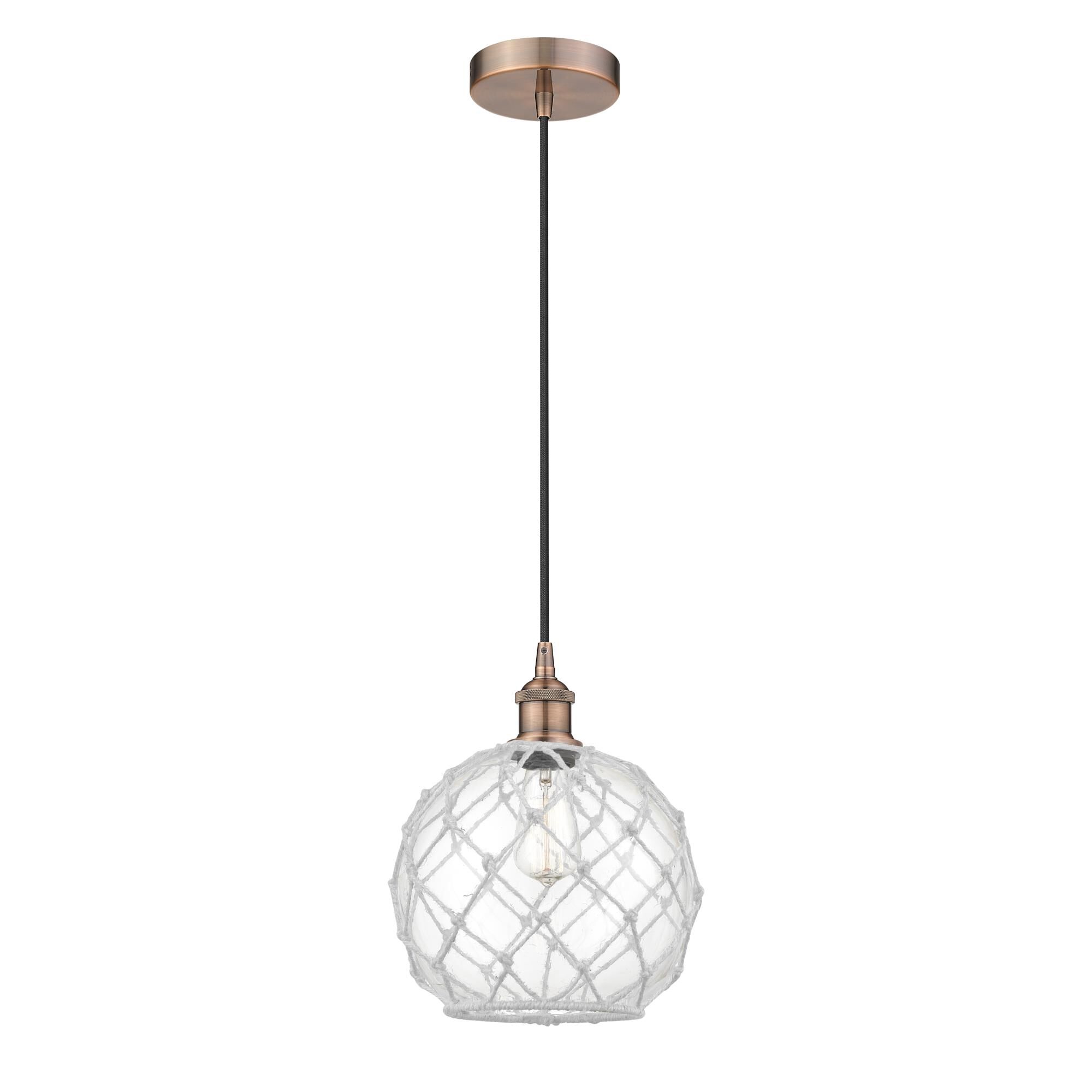 Bruno Marashlian Farmhouse Rope 10 Inch Mini Pendant by Innovations Lighting