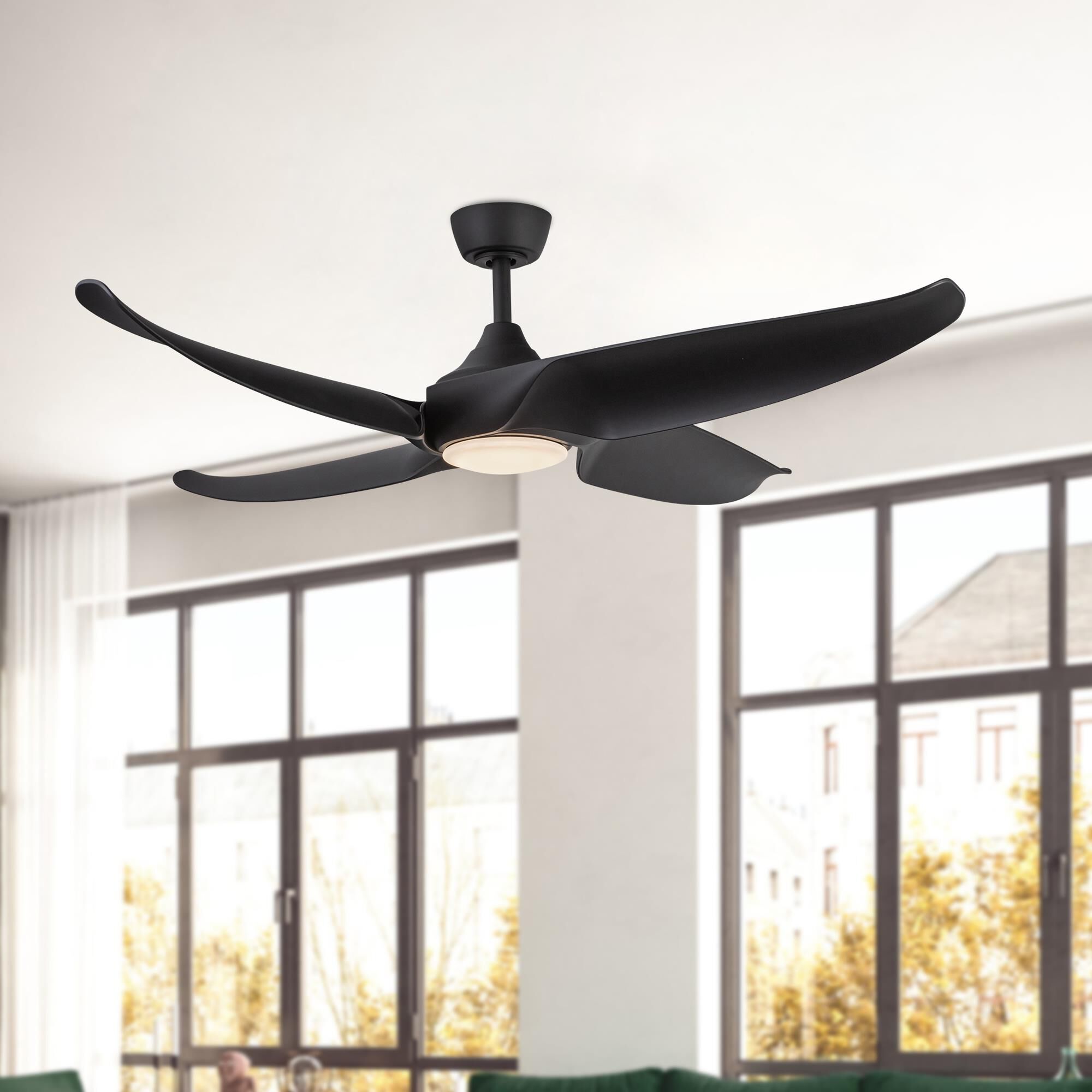 Coronado 56 Inch Ceiling Fan with Light Kit by Kuzco Lighting