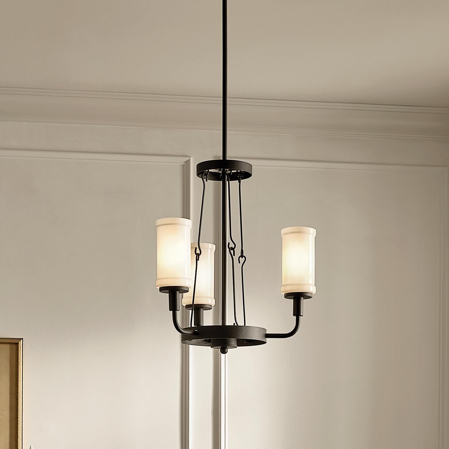 Vetivene 19 Inch 3 Light Mini Chandelier by Kichler Lighting
