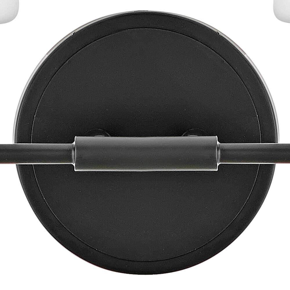 Shown in Black finish and White glass