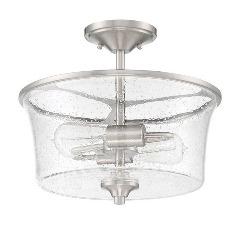 Gwyneth 13 Inch 2 Light Semi Flush Mount by Craftmade