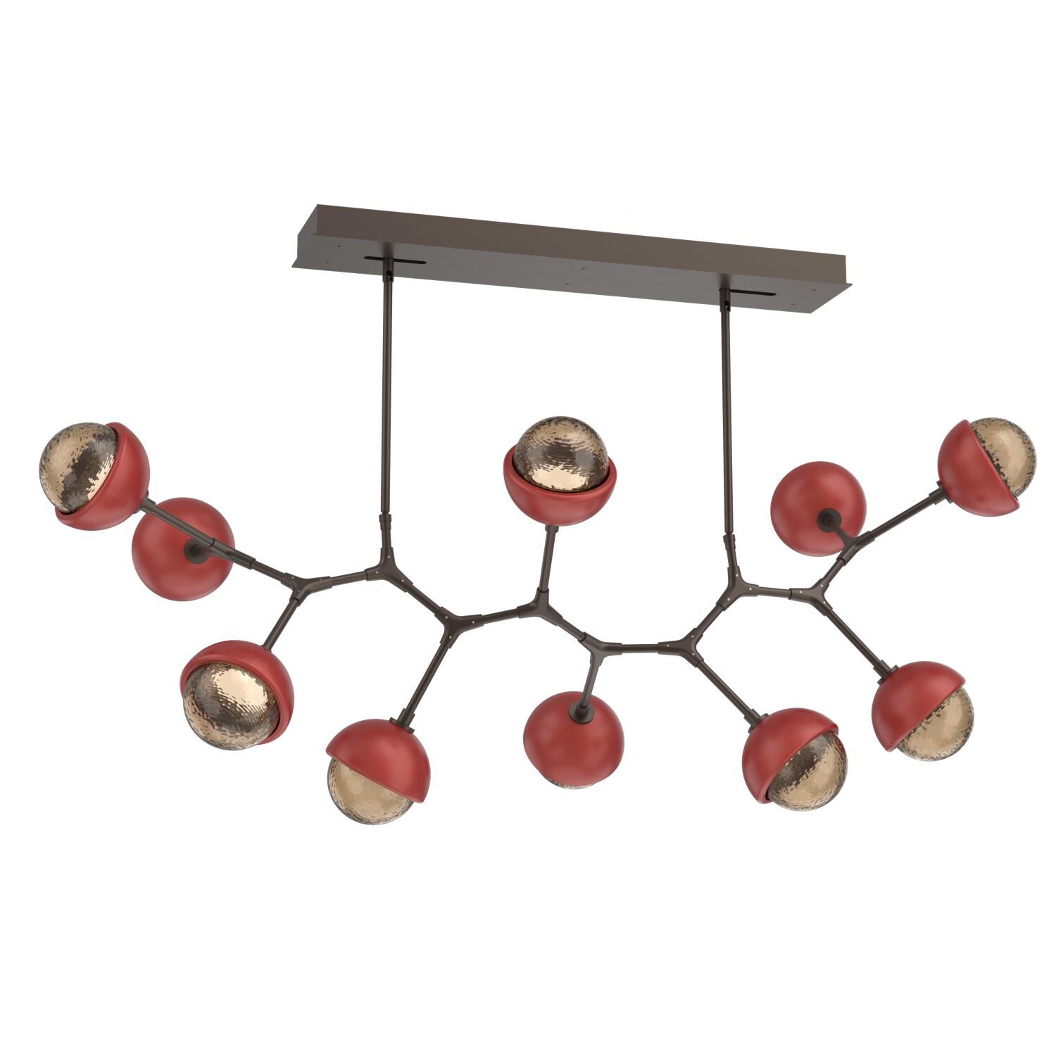 Levi Wilson Cabochon 56 Inch Linear Suspension Light by Hammerton Studio