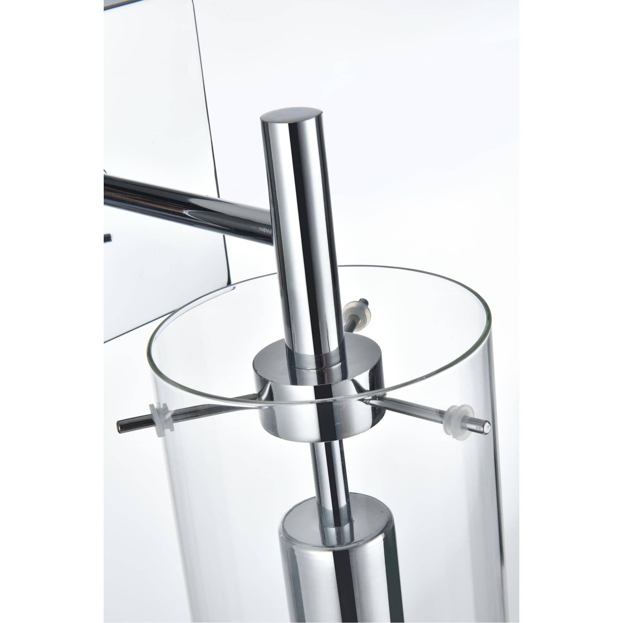 Shown in Chrome And Clear finish