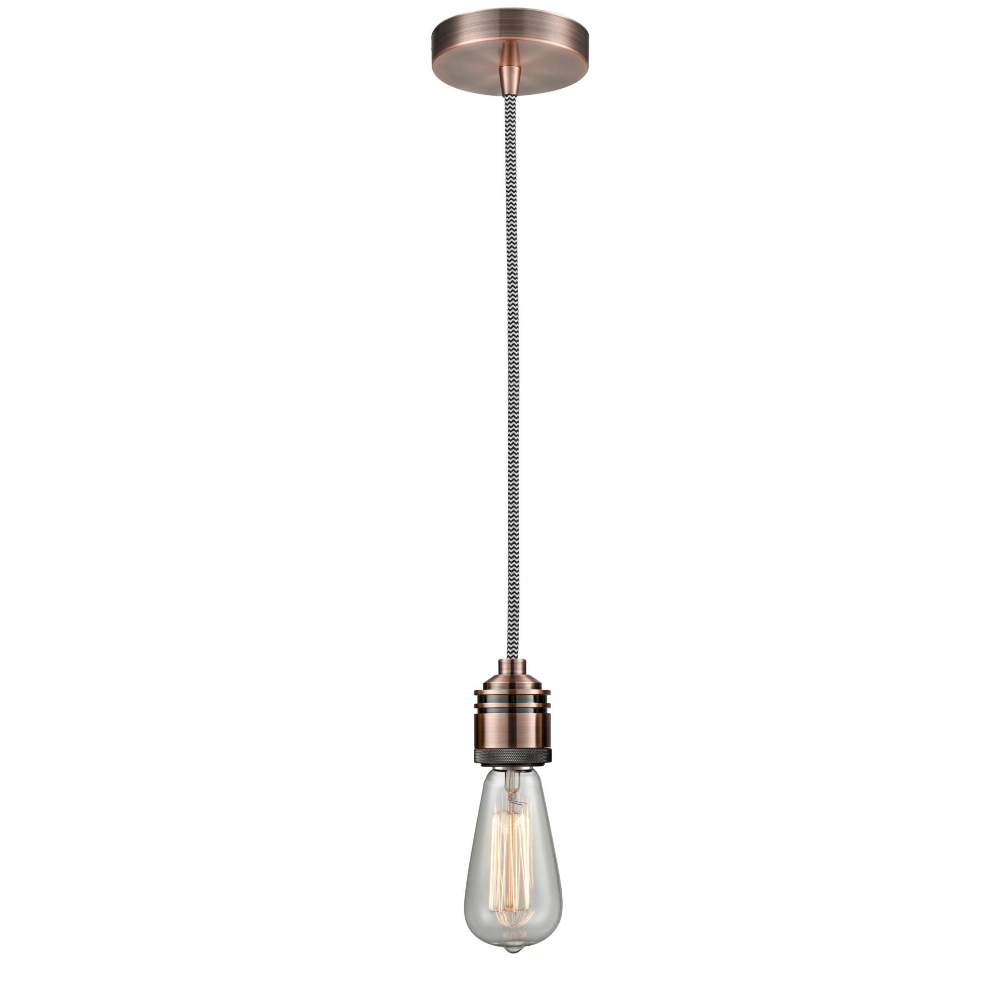 Shown in Antique Copper finish and Antique Copper Winchester Socket Cover accent