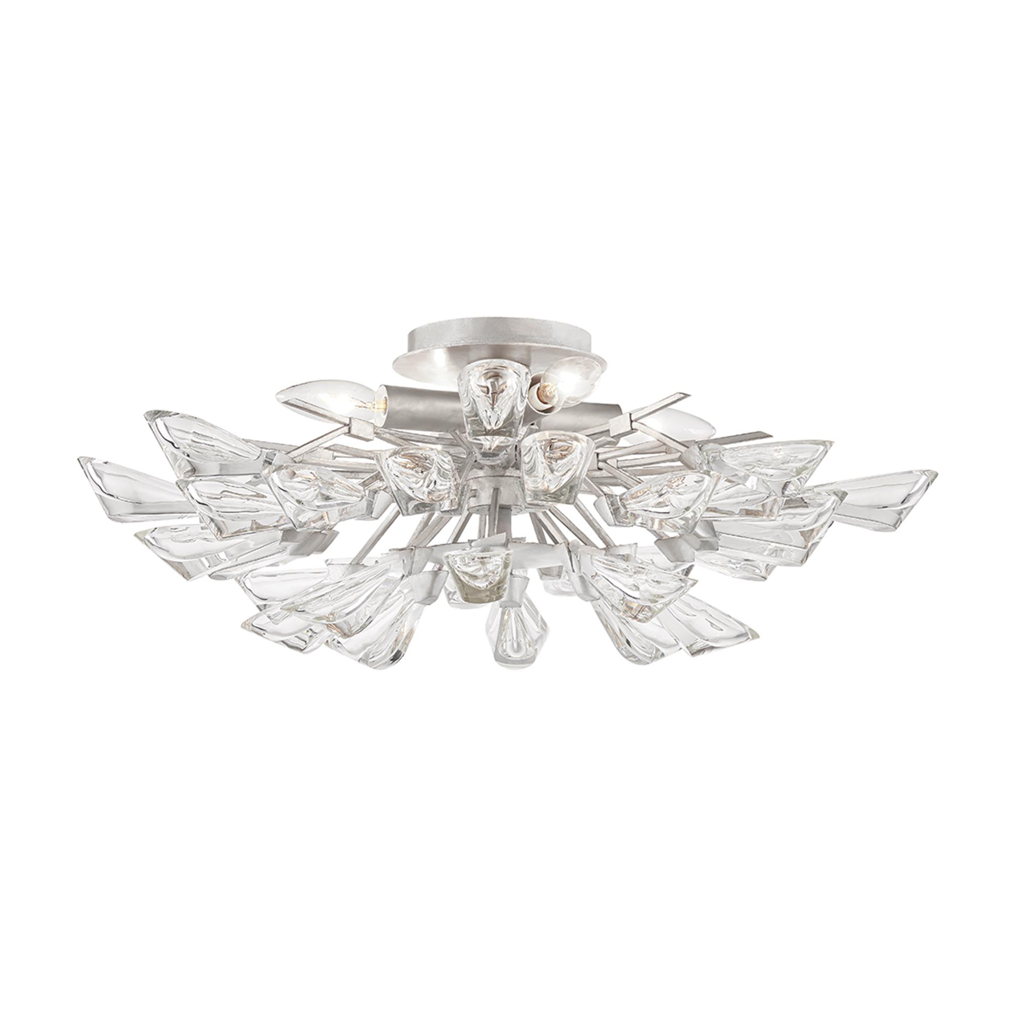 Tulip 23 Inch 4 Light Semi Flush Mount,