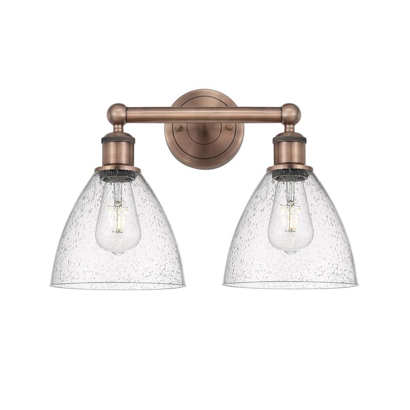 Bruno Marashlian Bristol Glass 16 Inch 2 Light Bath Vanity Light by Innovations Lighting