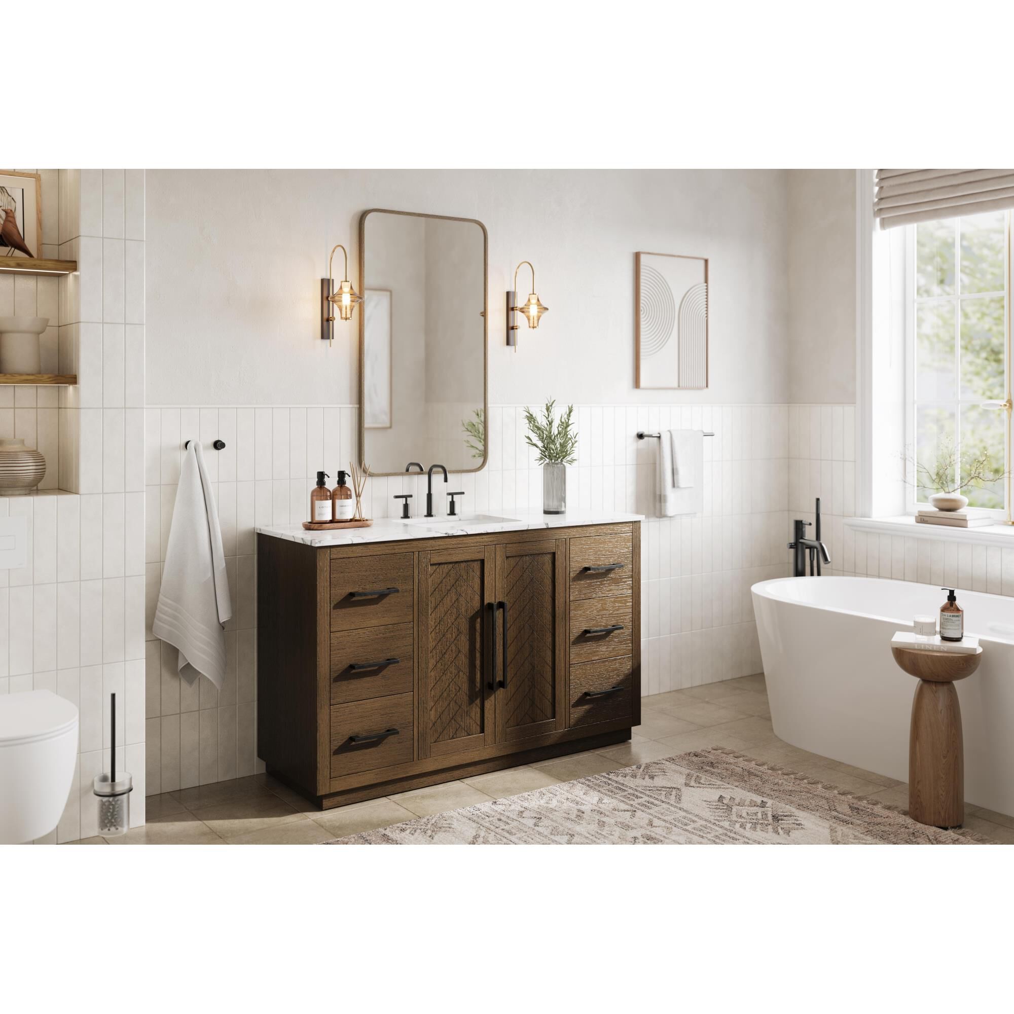 Chase 54 Inch Bath Vanity by Elegant Dcor