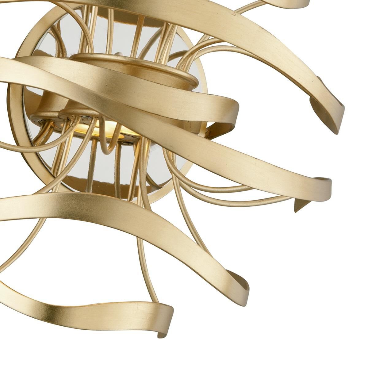 Shown in Gold Leaf With Polished Stainless Accents finish