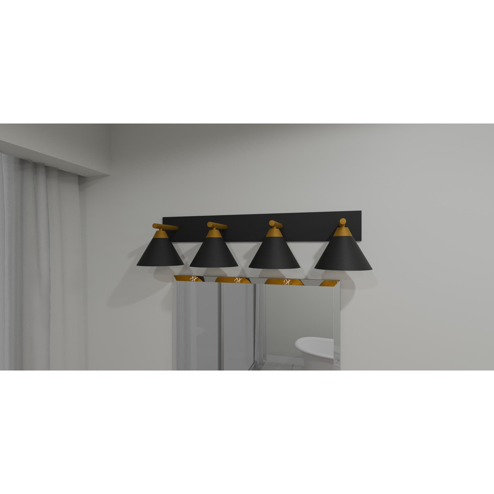 Shown in Matte Black finish and Metal shade