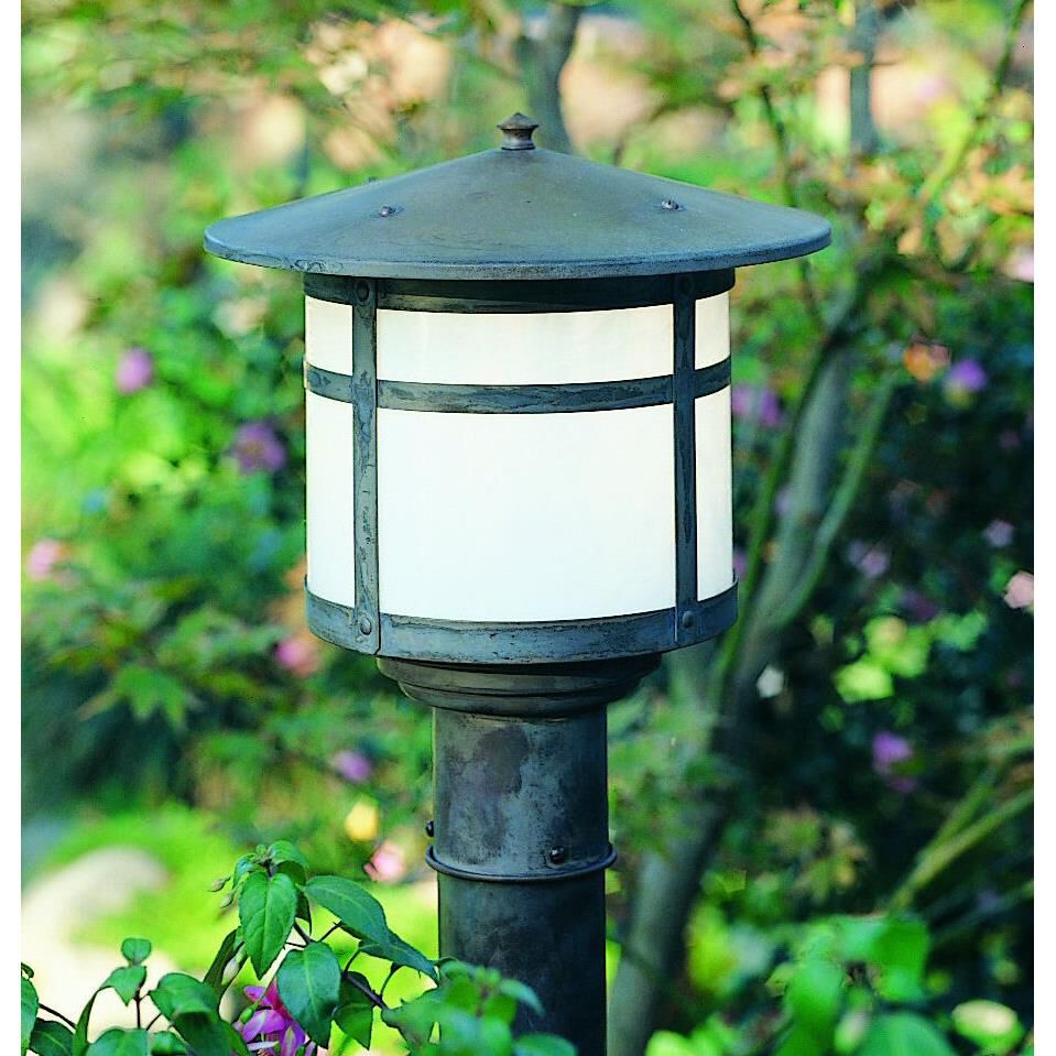Berkeley 9 Inch Tall 1 Light Outdoor Post Lamp by Arroyo Craftsman