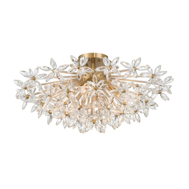 Adley 25 Inch Semi Flush Mount by Crystorama