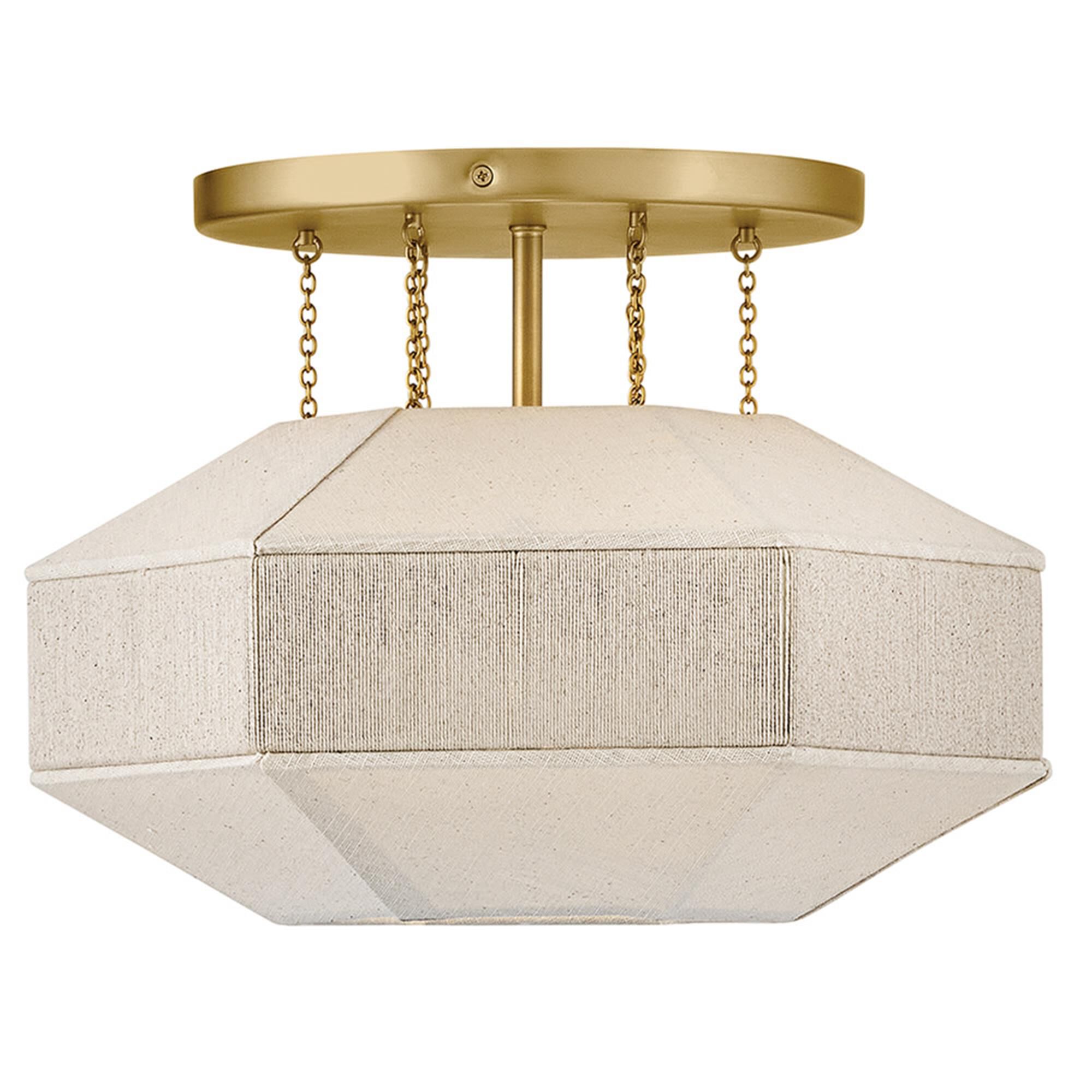 Lyla 15 Inch Semi Flush Mount,
