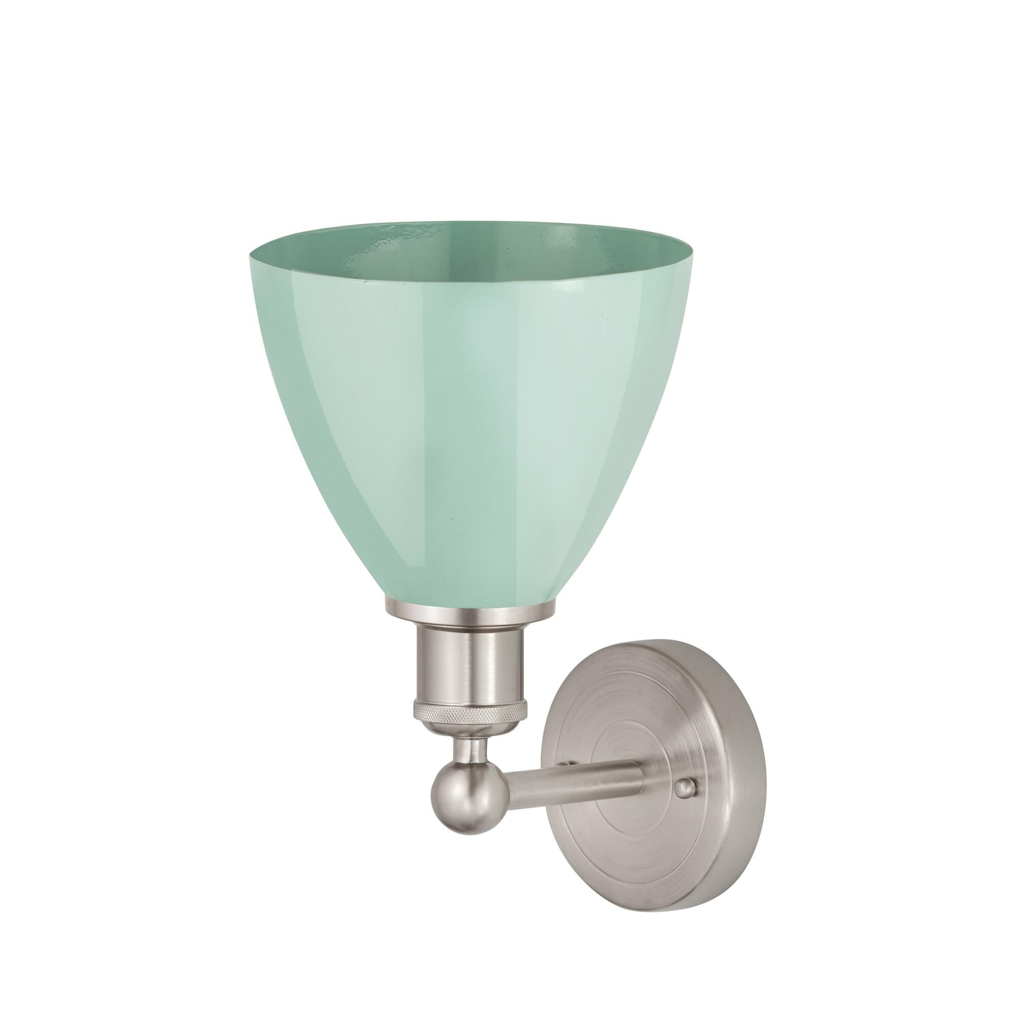 Shown in Satin Nickel finish and Seafoam shade