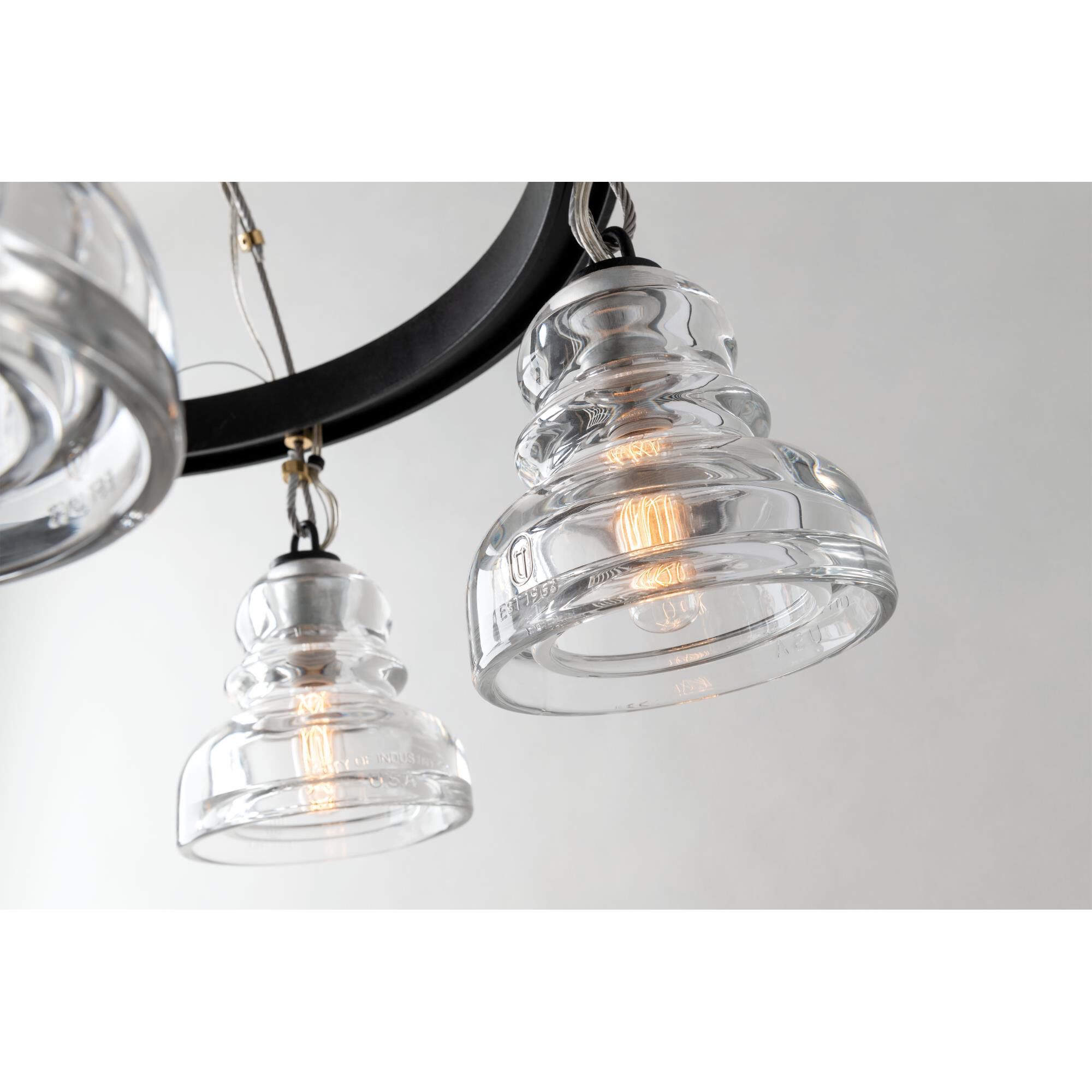 Shown in Deep Bronze finish and Historic Clear glass and Pressed Glass shade