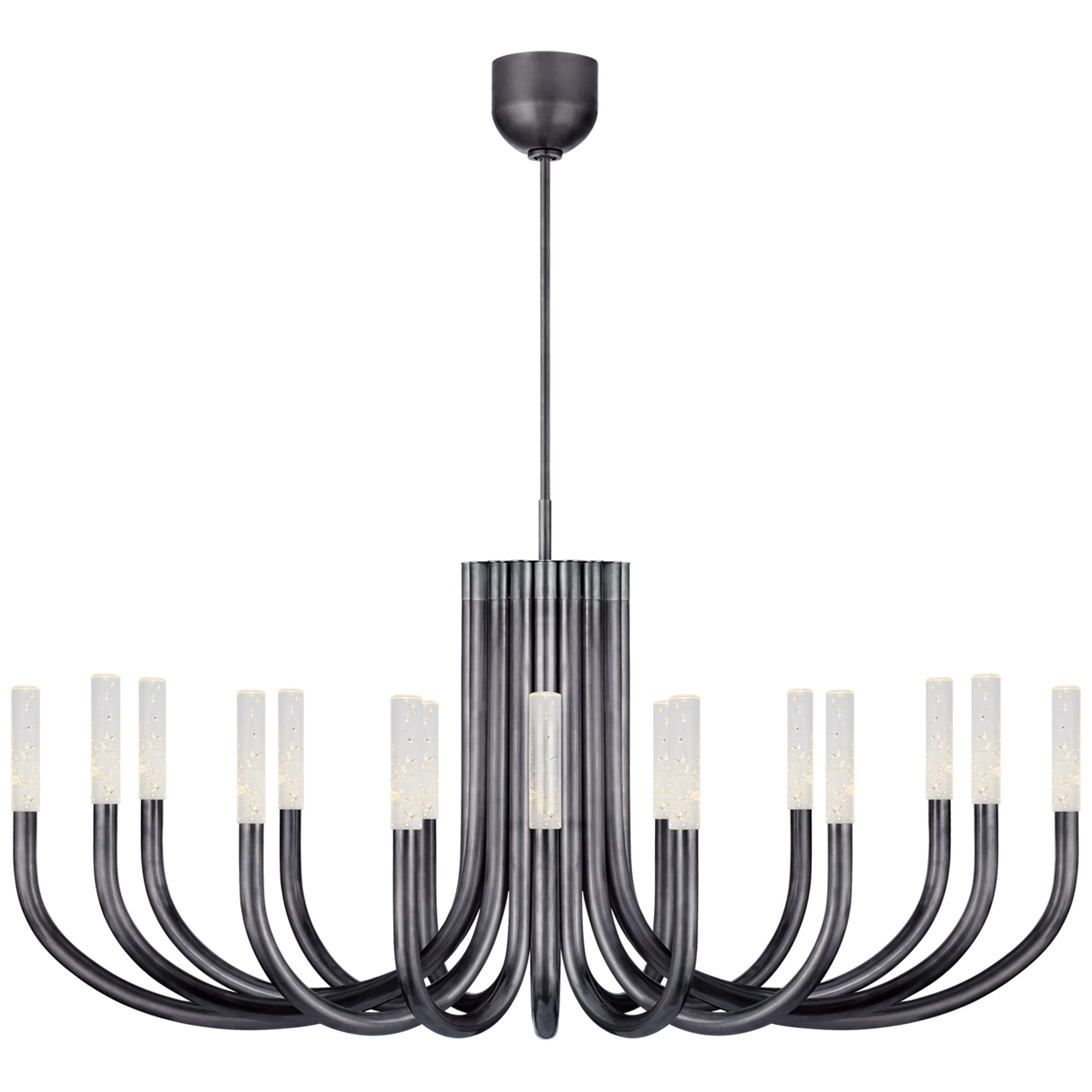 Shown in Bronze finish and Seeded glass