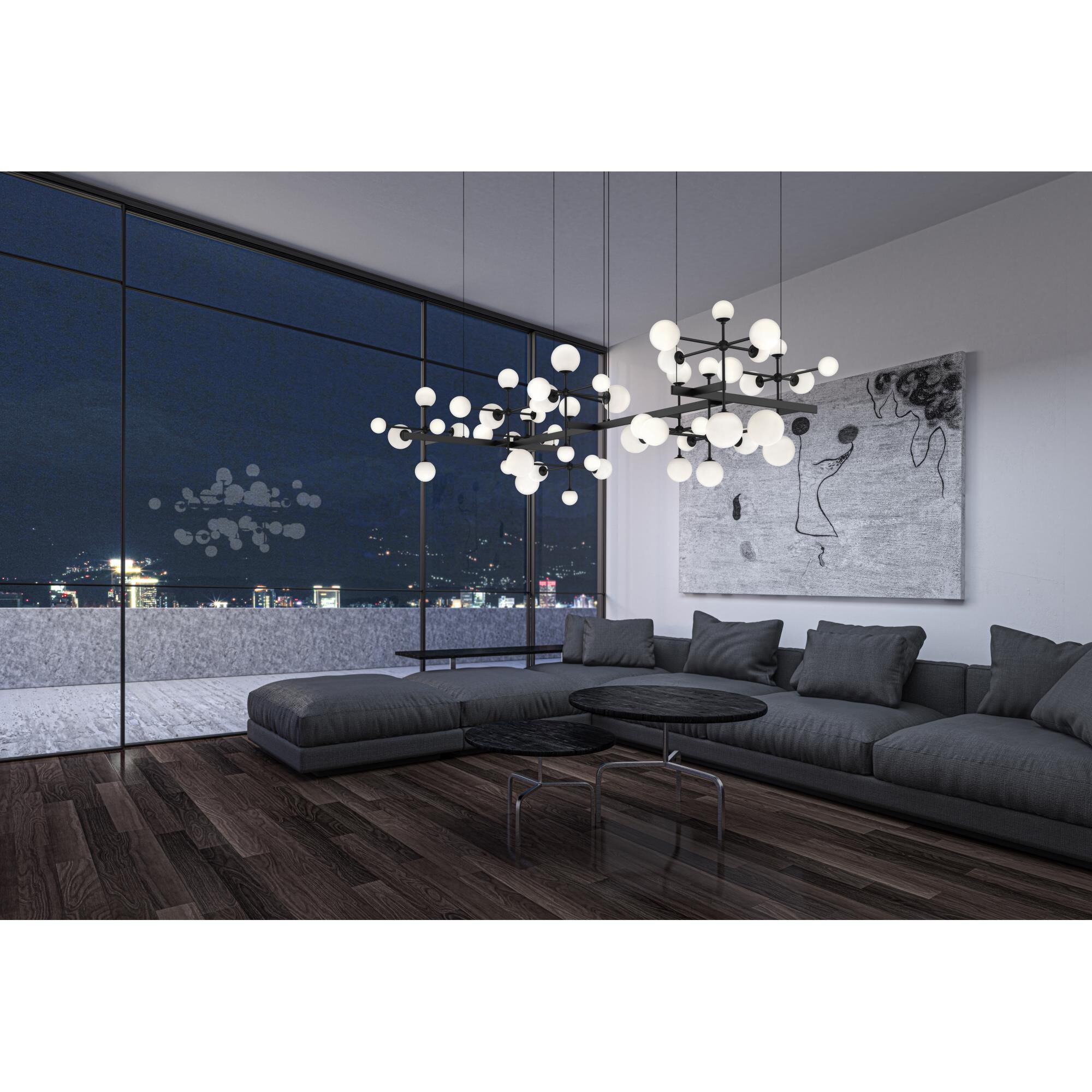 Nebula 96 Inch Linear Suspension Light by SONNEMAN