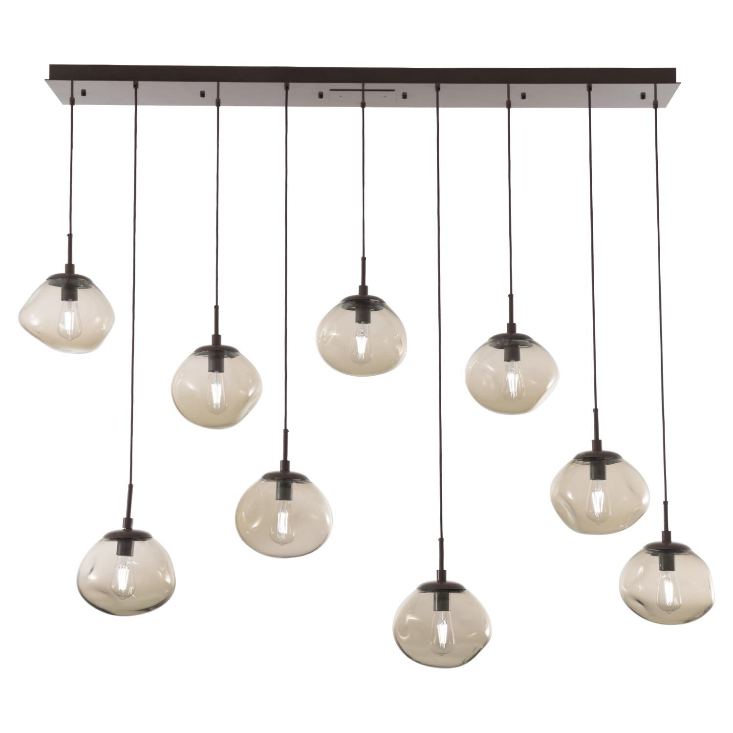 Levi Wilson Nebula 70 Inch 9 Light Linear Suspension Light by Hammerton Studio