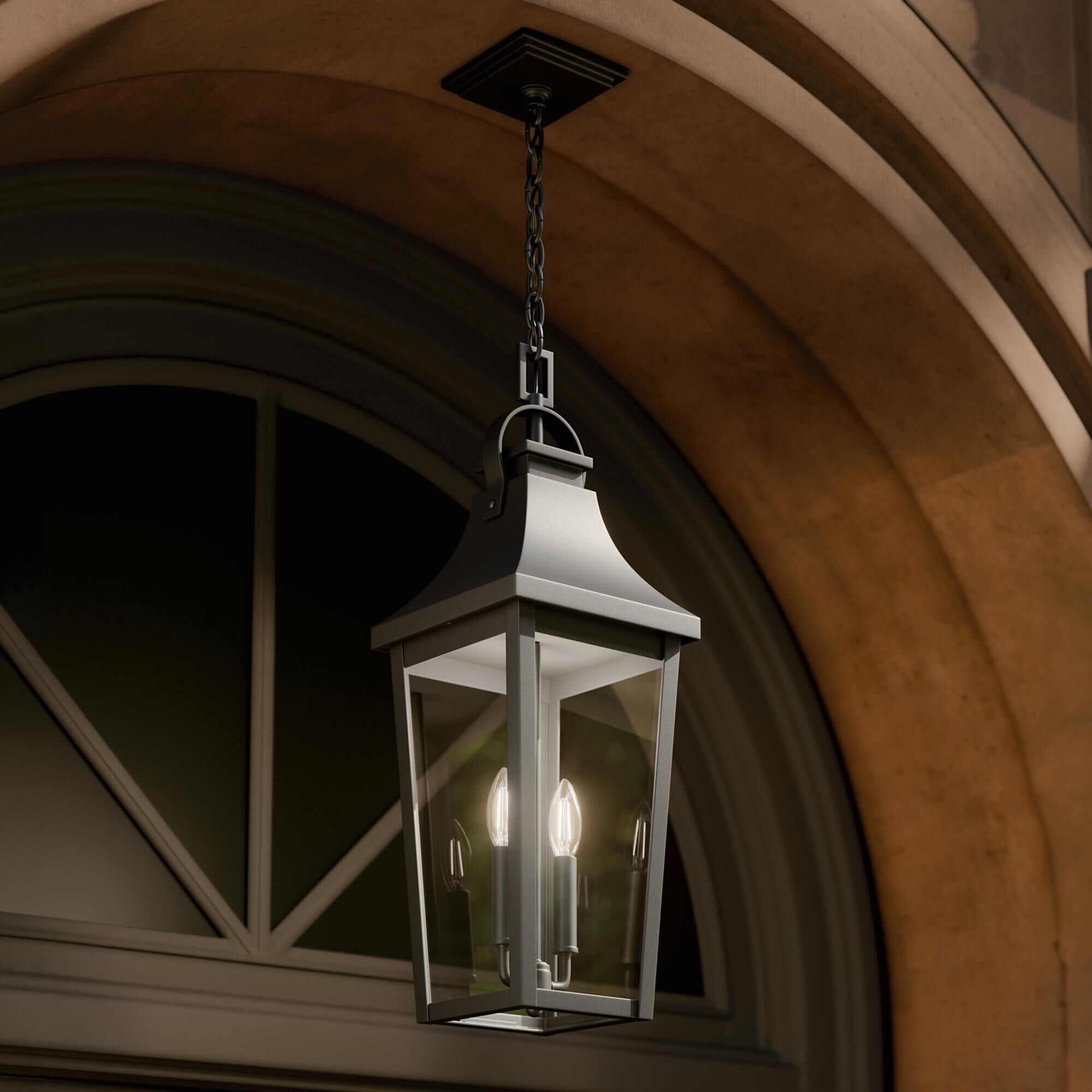 Shown in Textured Black finish and Clear glass