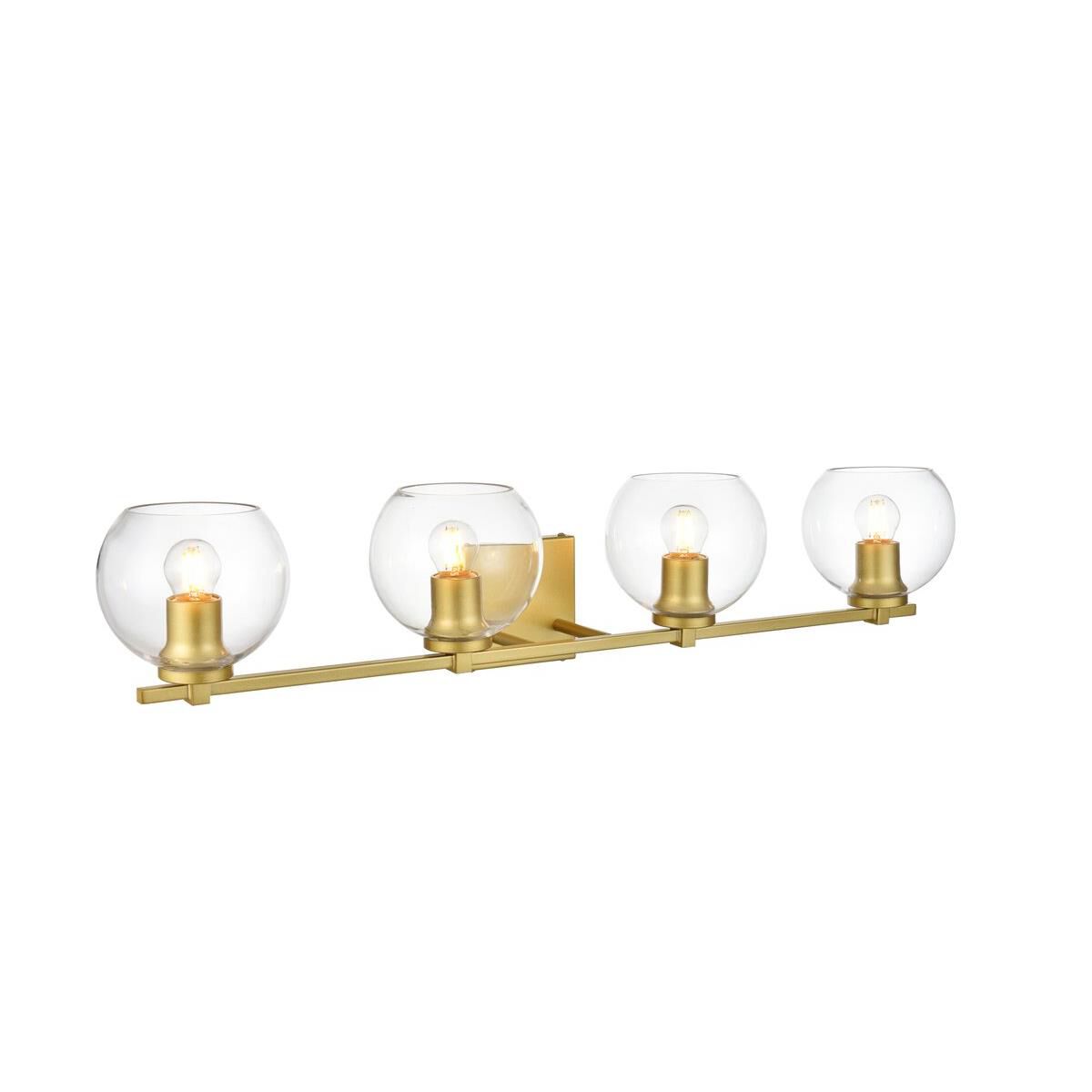 Juelz 34 Inch 4 Light Bath Vanity Light by Elegant Lighting