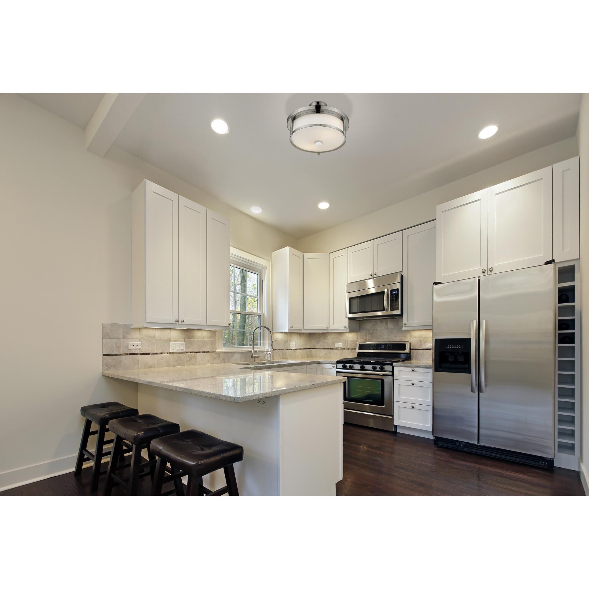 Savannah 13 Inch 2 Light Semi Flush Mount by Z-Lite