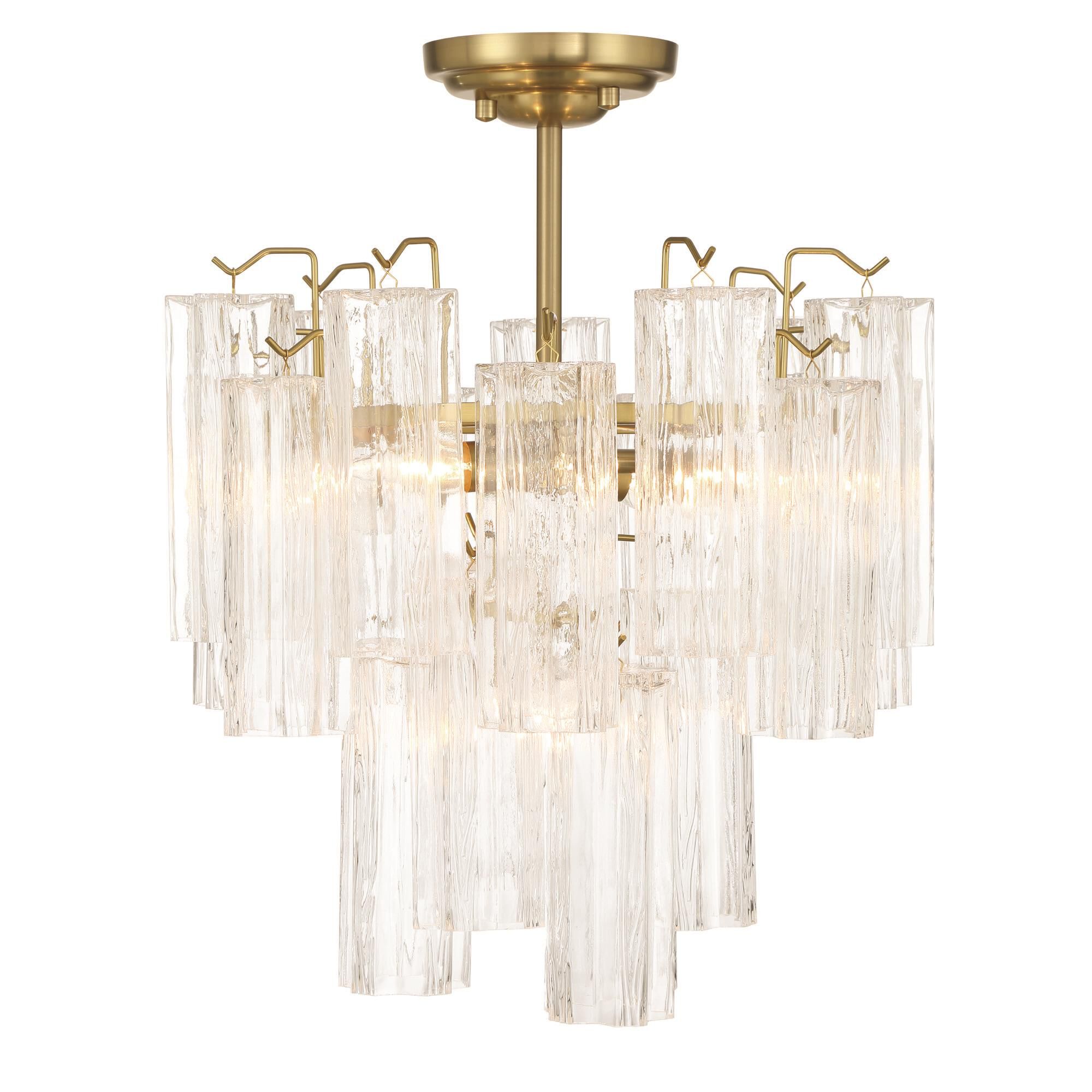 Sophia 18 Inch Semi Flush Mount,