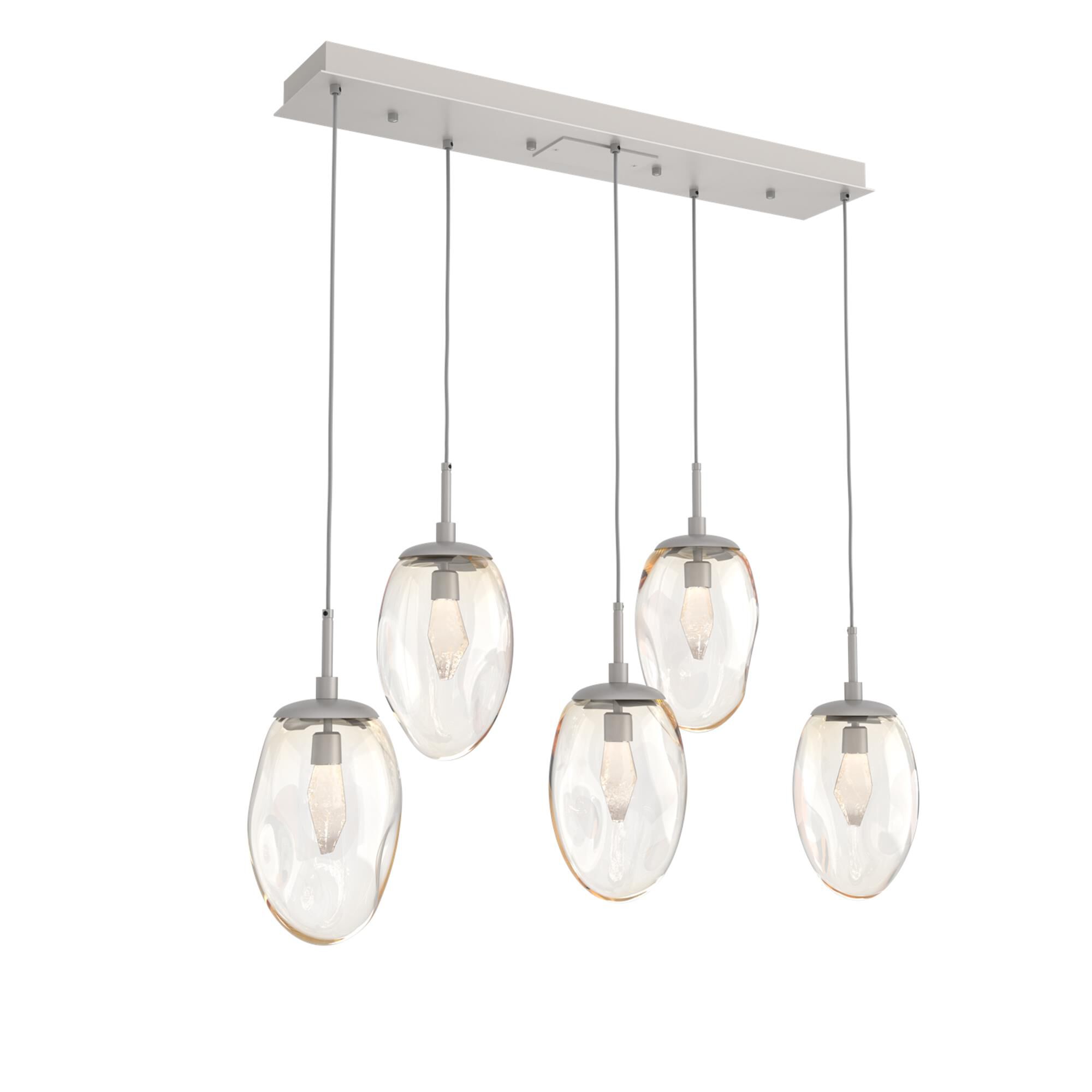 Shown in Metallic Beige Silver finish and Geo Inner Amber Outer glass