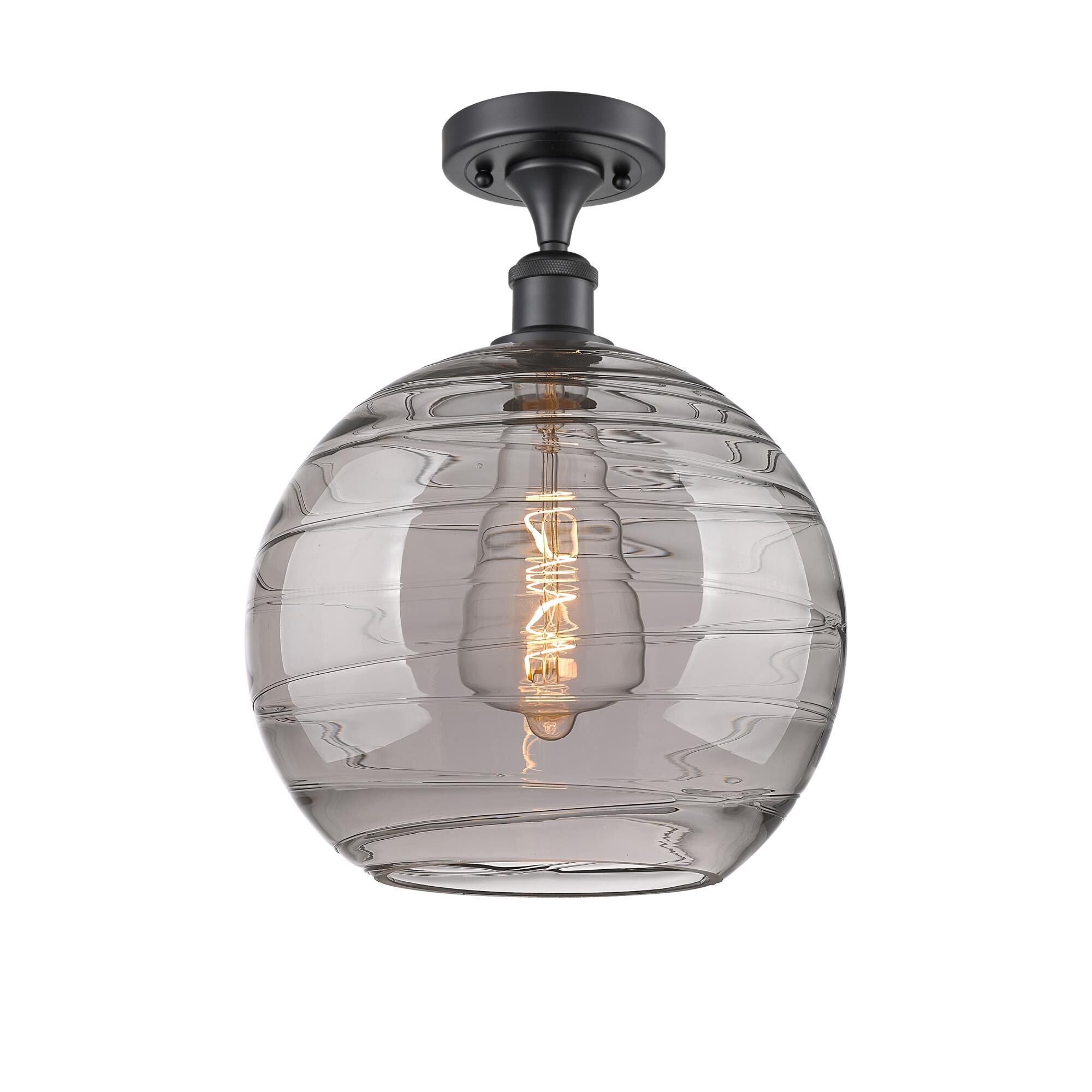 Bruno Marashlian Athens Deco Swirl 12 Inch Semi Flush Mount by Innovations Lighting