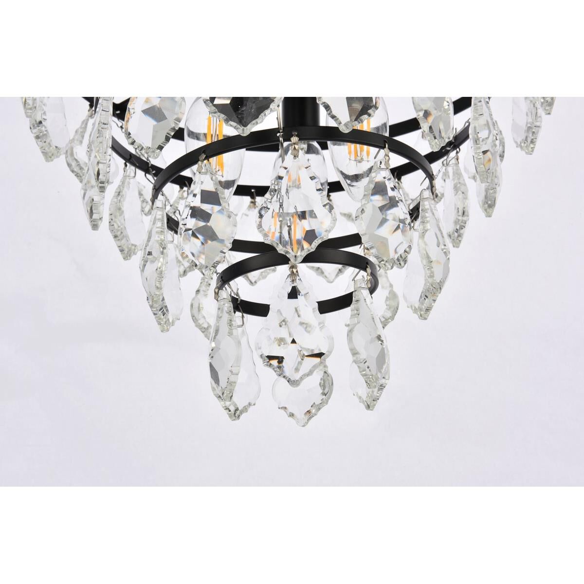 Ella 12 Inch 3 Light Flush Mount by Elegant Lighting
