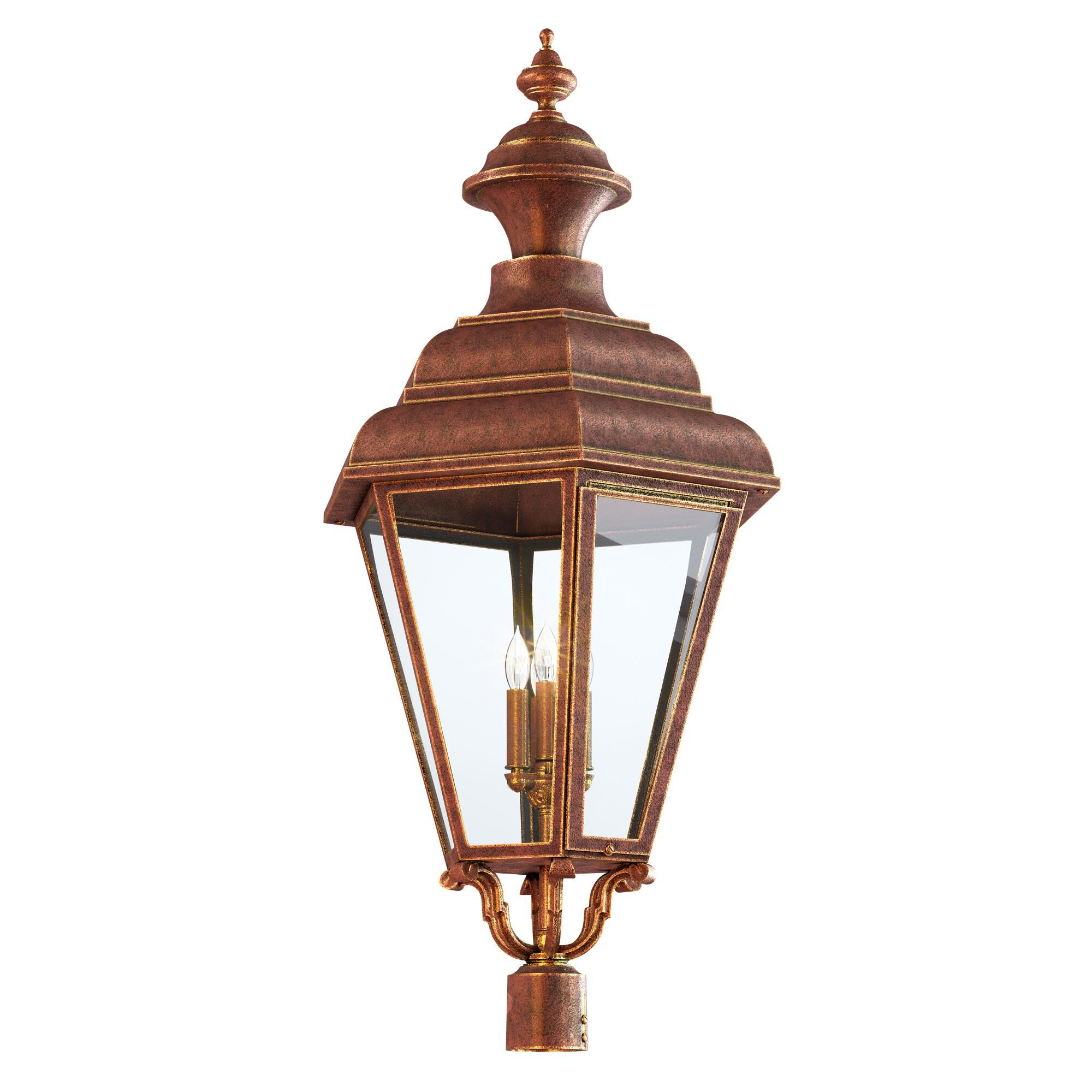 Jamestown 44 Inch Tall 4 Light Outdoor Post Lamp by Hanover Lantern