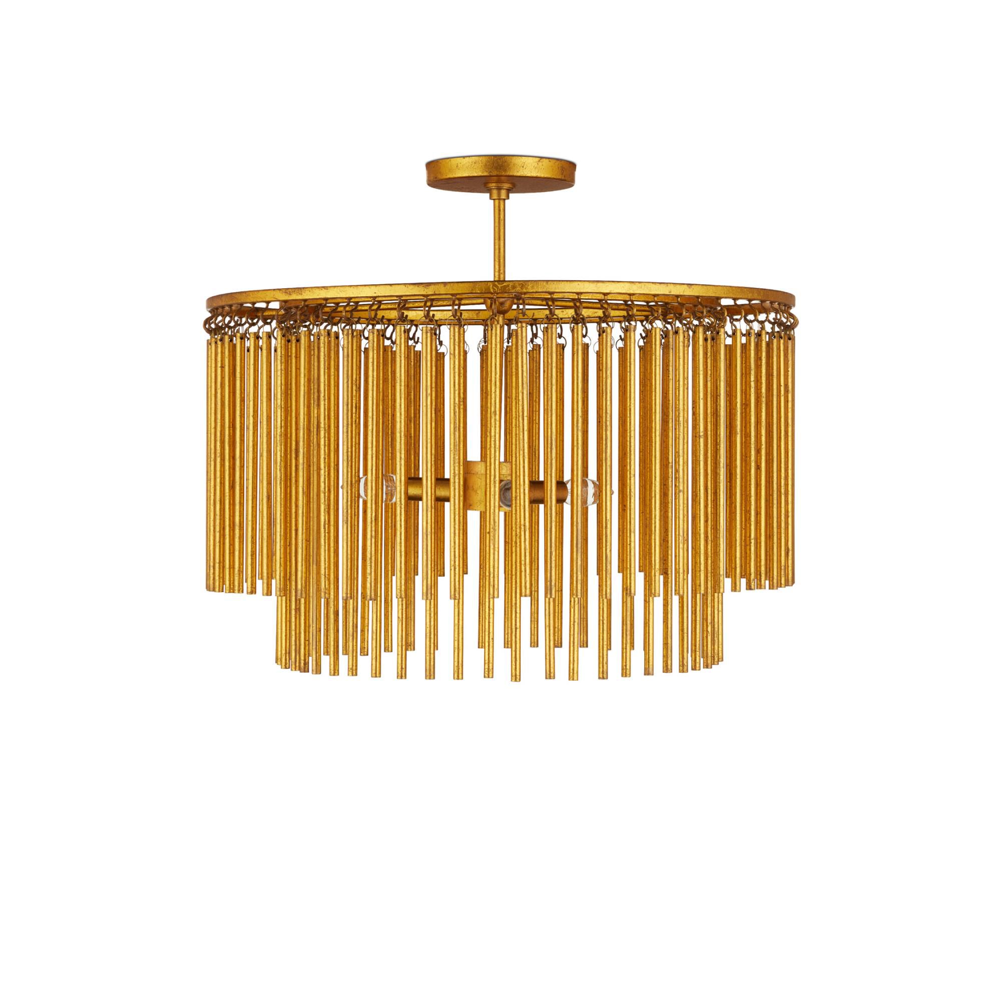 Mantra 24 Inch Semi Flush Mount by Currey and Company