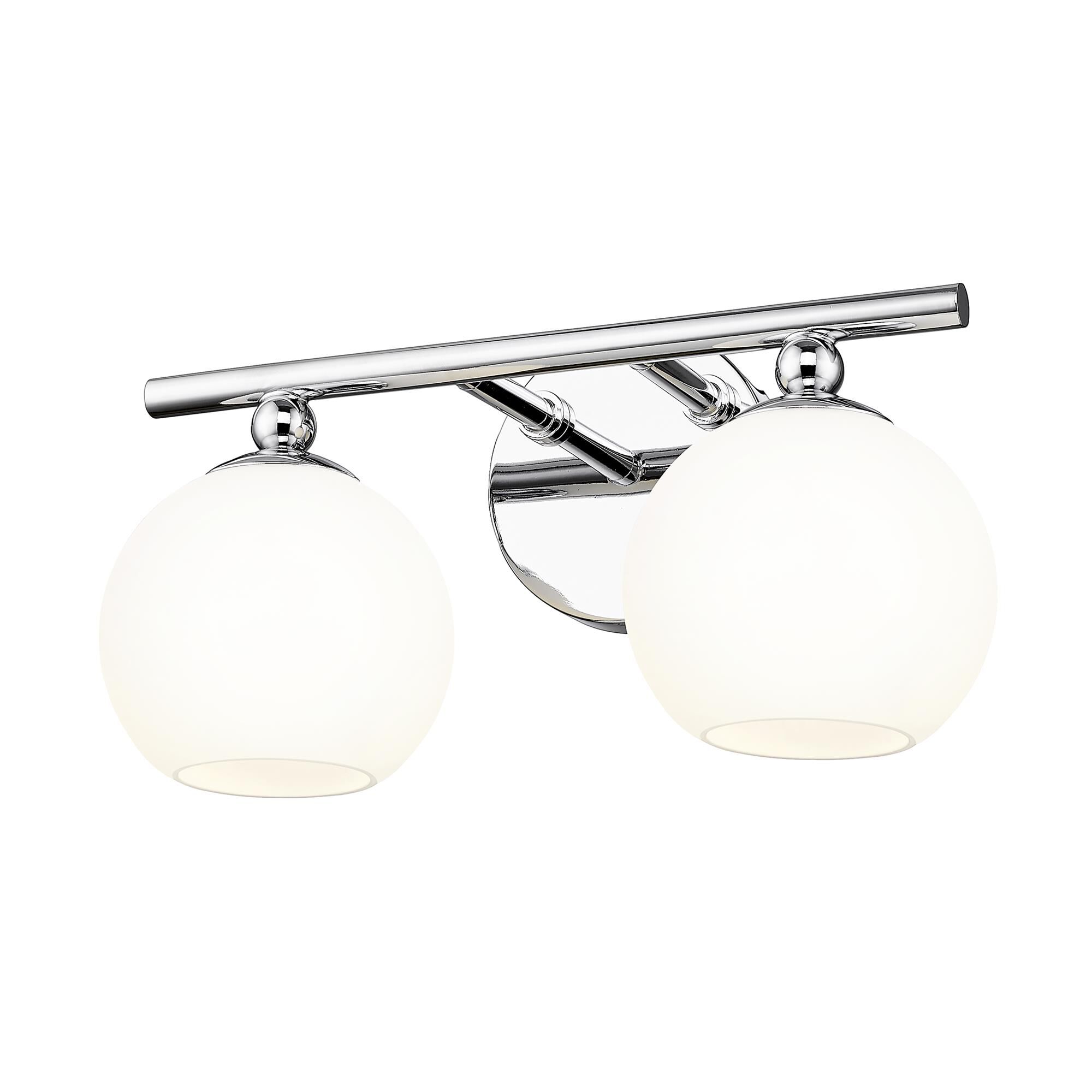 Shown in Chrome finish and Opal Etched glass