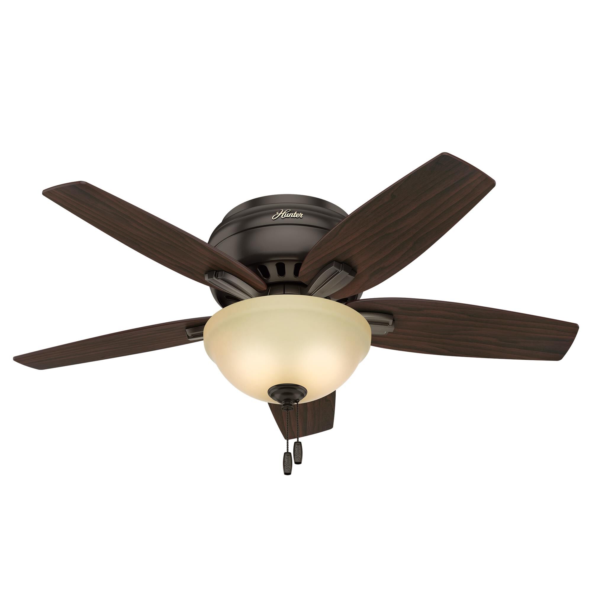 Newsome 42 Inch Flush Mount Fan with Light Kit,