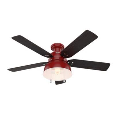 Mill Valley 52 Inch Flush Mount Fan with Light Kit by Hunter Fan
