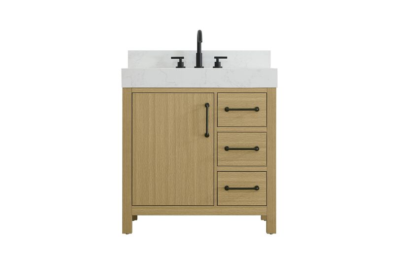 Nathan 32 Inch Bath Vanity by Elegant Dcor