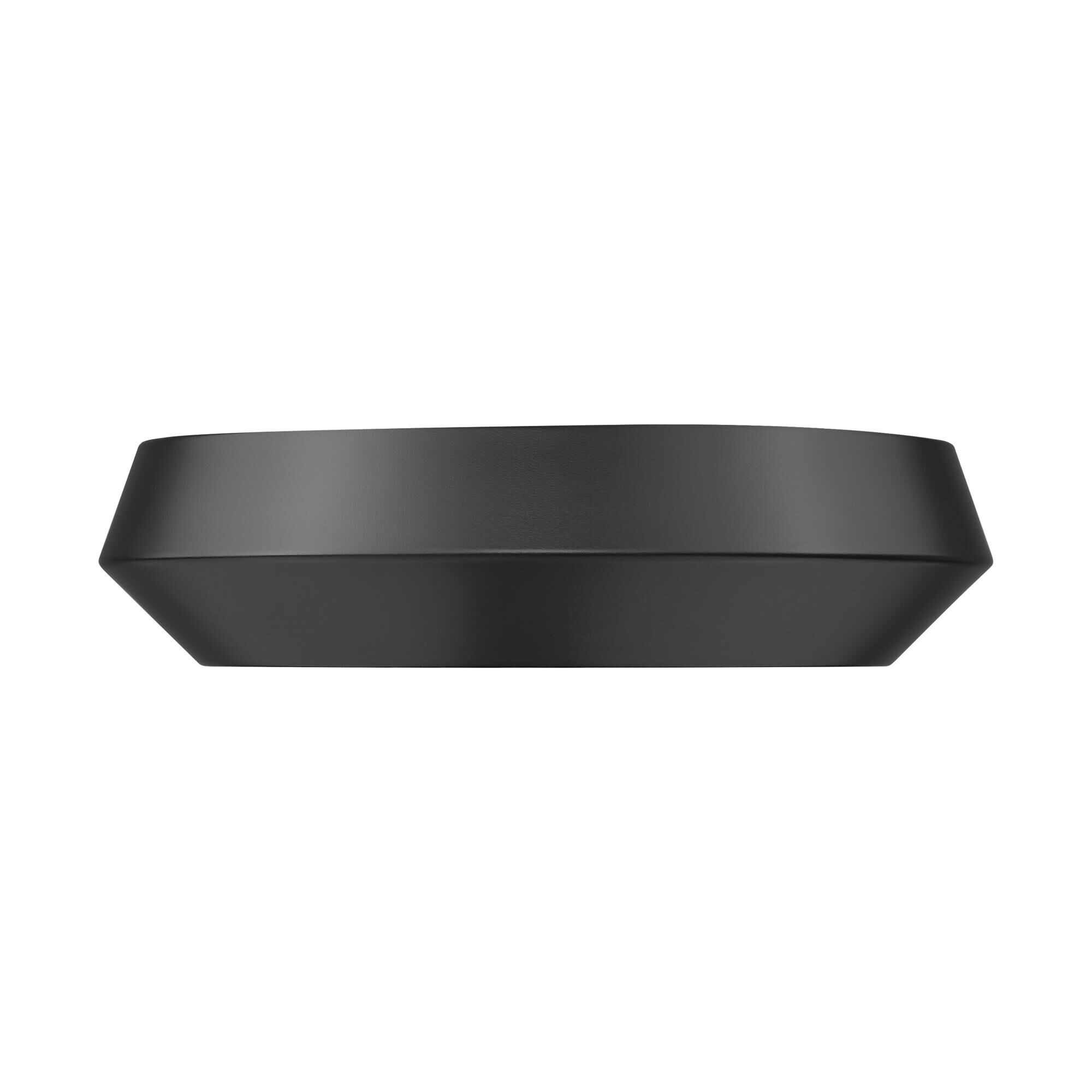 Shown in Matte Black finish and White glass
