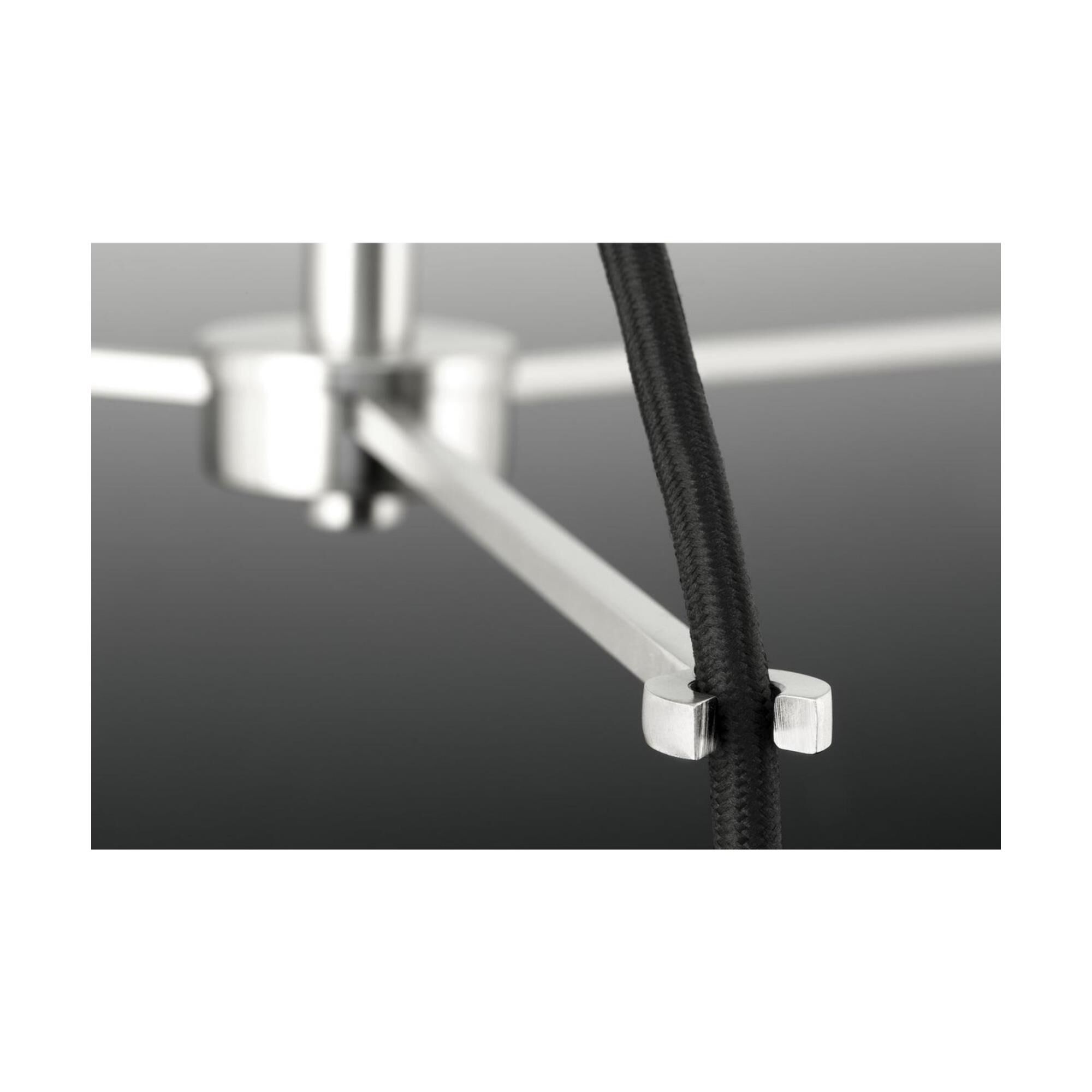 Shown in Brushed Nickel finish and Clear glass