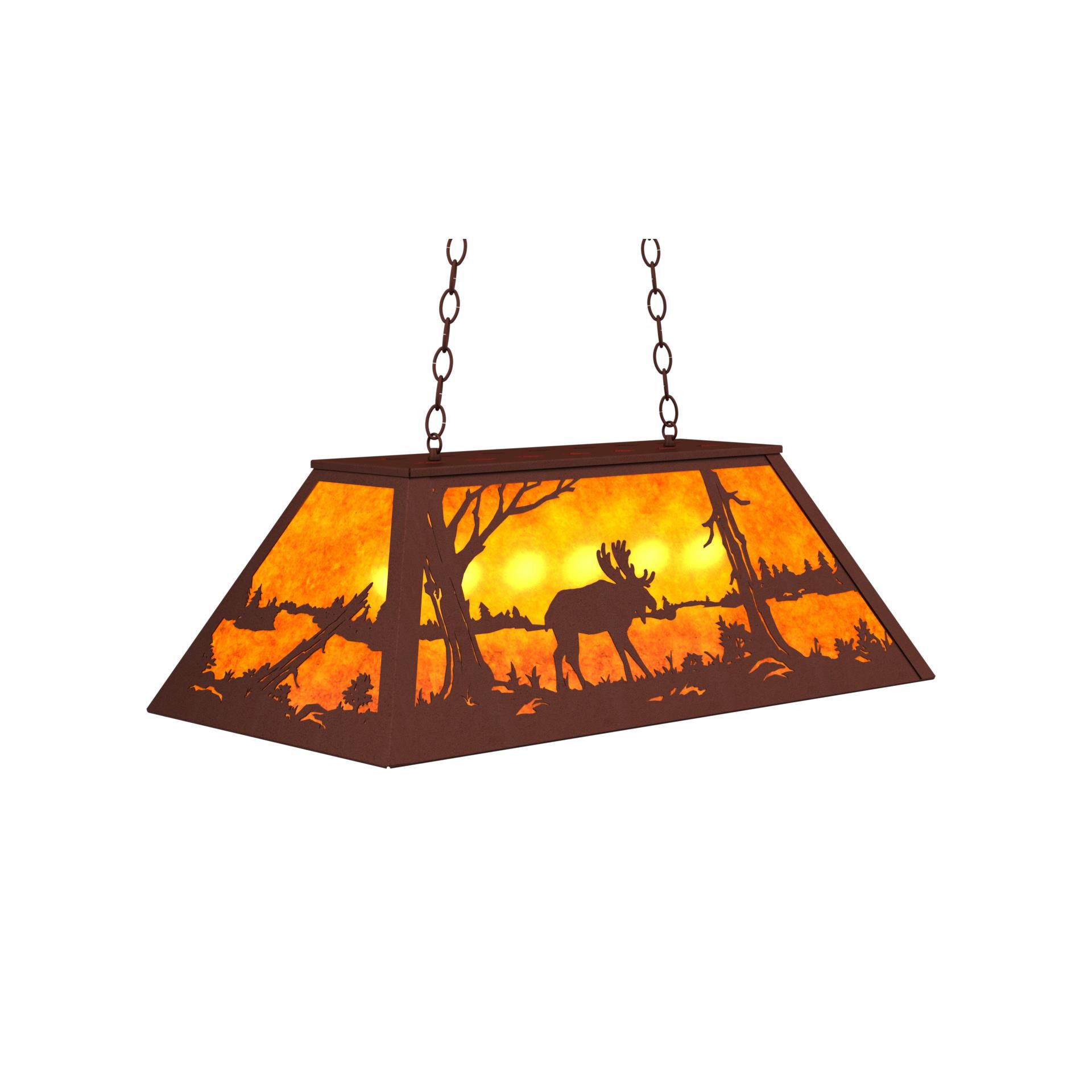 Moose At Lake 33 Inch Billiard Light by Meyda Lighting