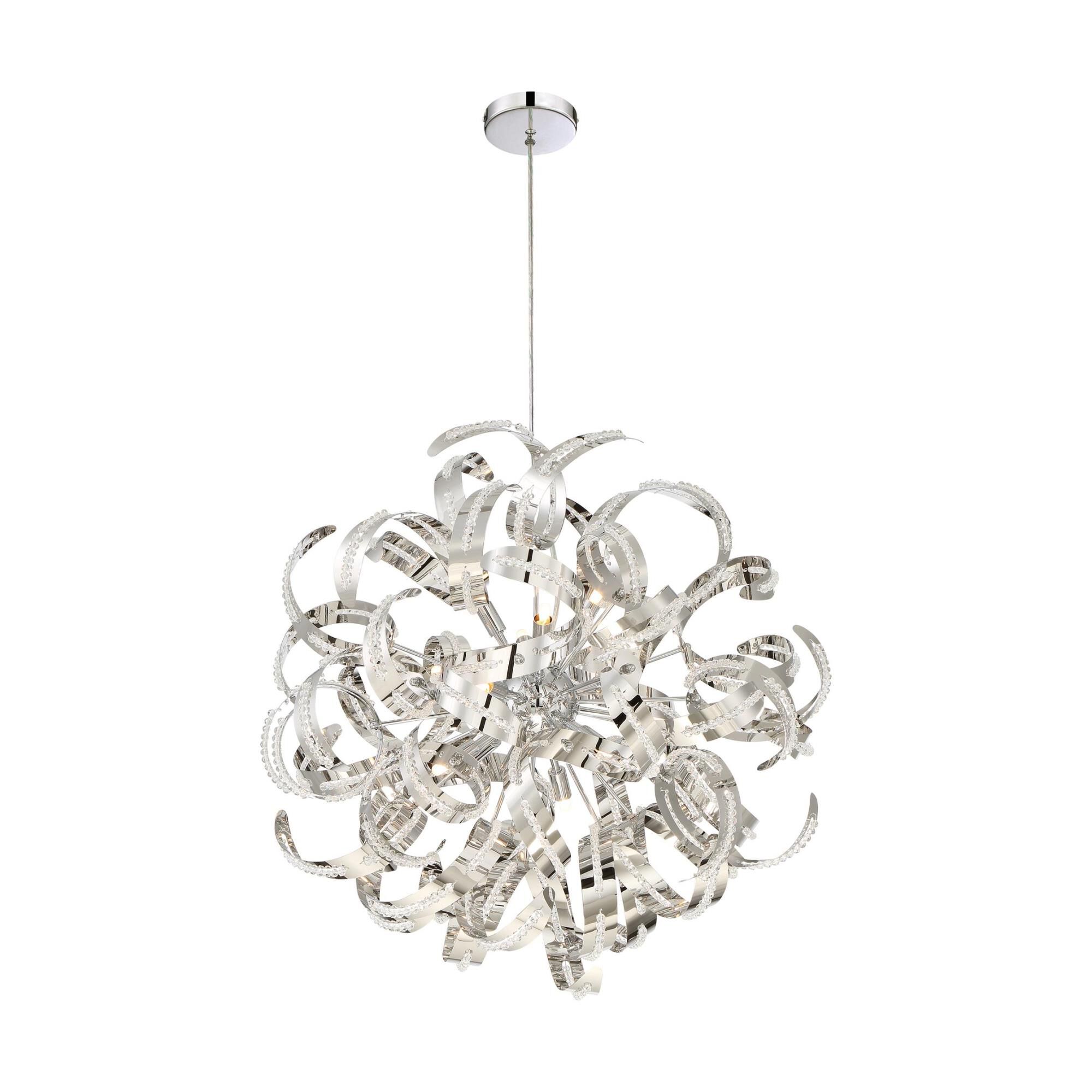 Platinum Collection Ribbons 23 Inch Large Pendant by Quoizel