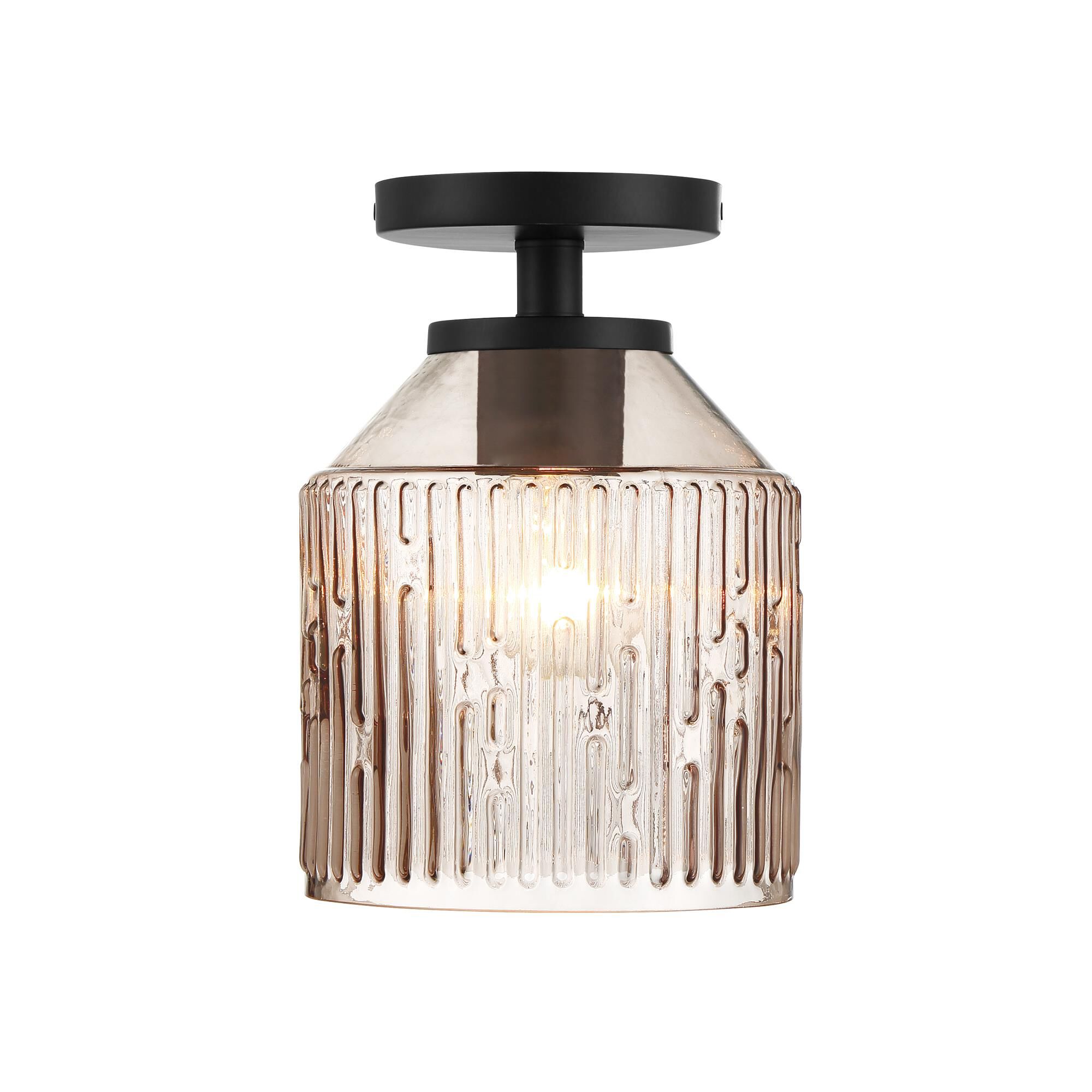 Shown in Matte Black finish and Clear Smoke glass