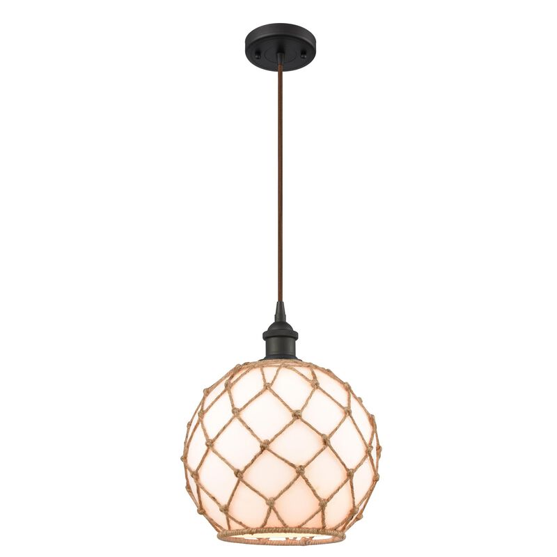 Innovations Lighting Bruno Marashlian Farmhouse Rope 10 Inch Mini Pendant