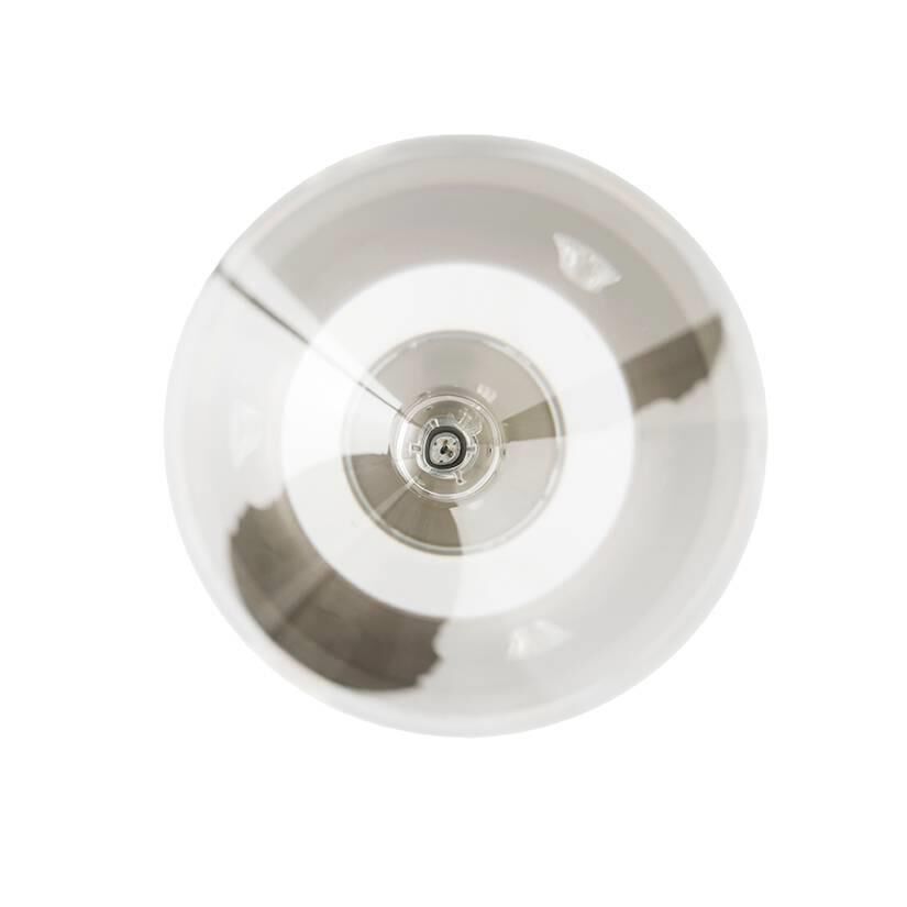 Shown in Vintage Silver finish and Clear glass