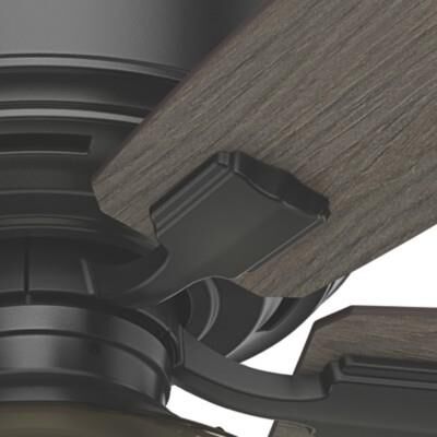 Bennett 52 Inch Flush Mount Fan with Light Kit by Hunter Fan