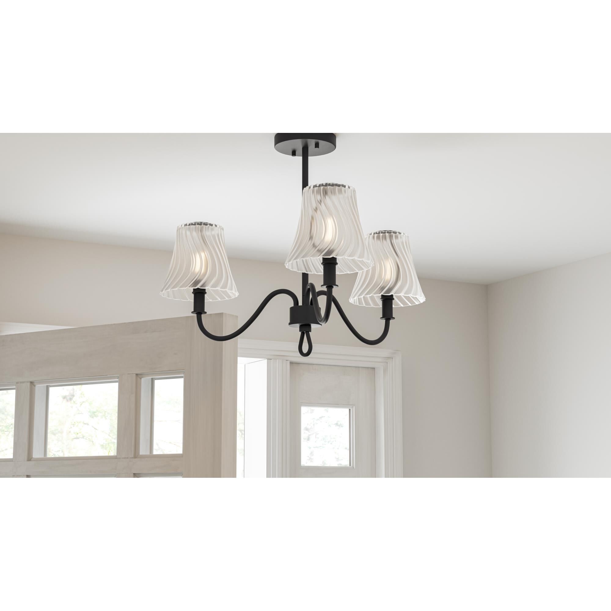 Mckinney 22 Inch Semi Flush Mount by Quoizel