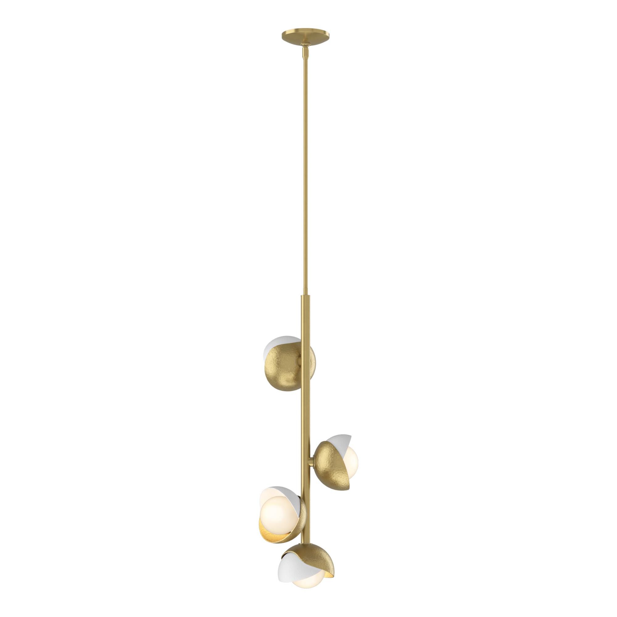 Shown in Modern Brass finish and White accent