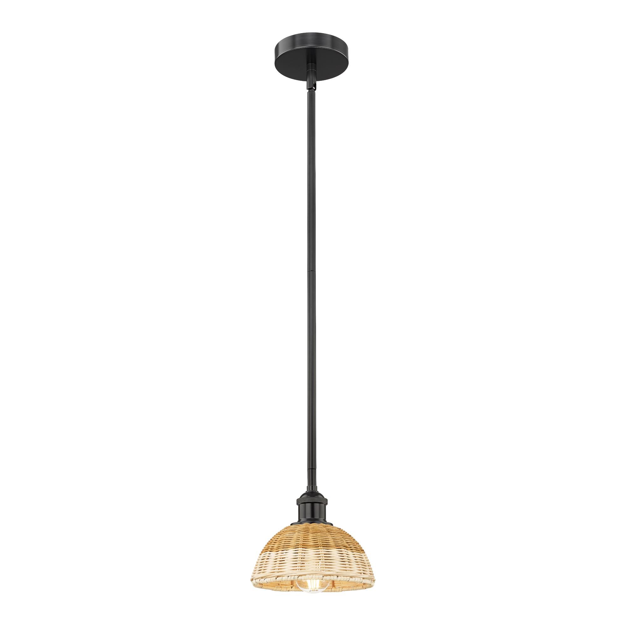 Shown in Matte Black finish and Natural shade