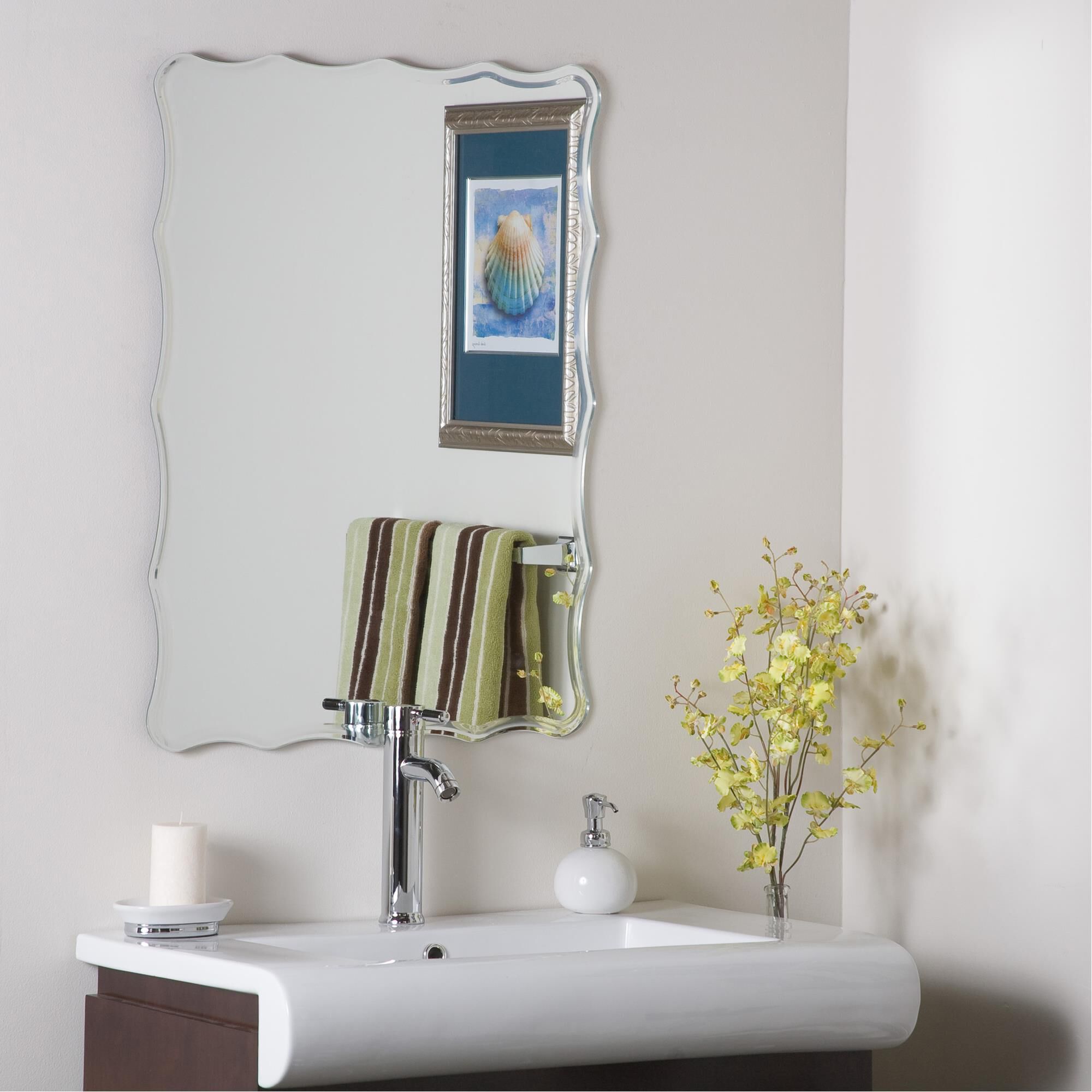 Ridge Bathroom Mirror by Decor Wonderland