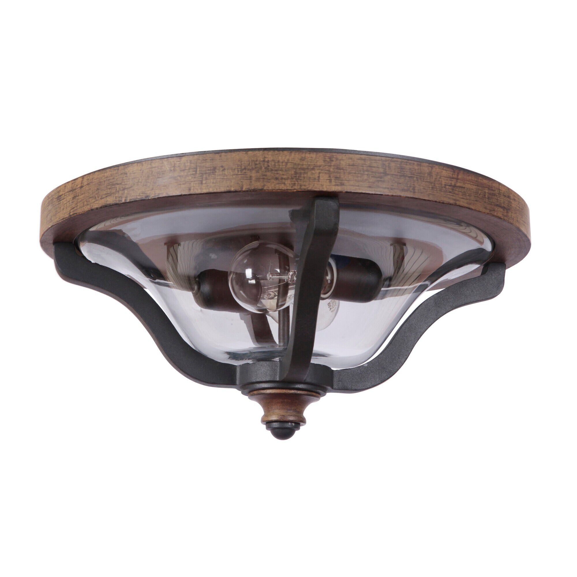 Shown in Textured Black / Whiskey Barrel finish and 0.0 glass and 0.0 shade