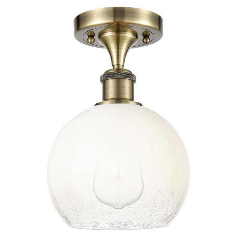Bruno Marashlian Brookhaven Globe 8 Inch Semi Flush Mount by Innovations Lighting
