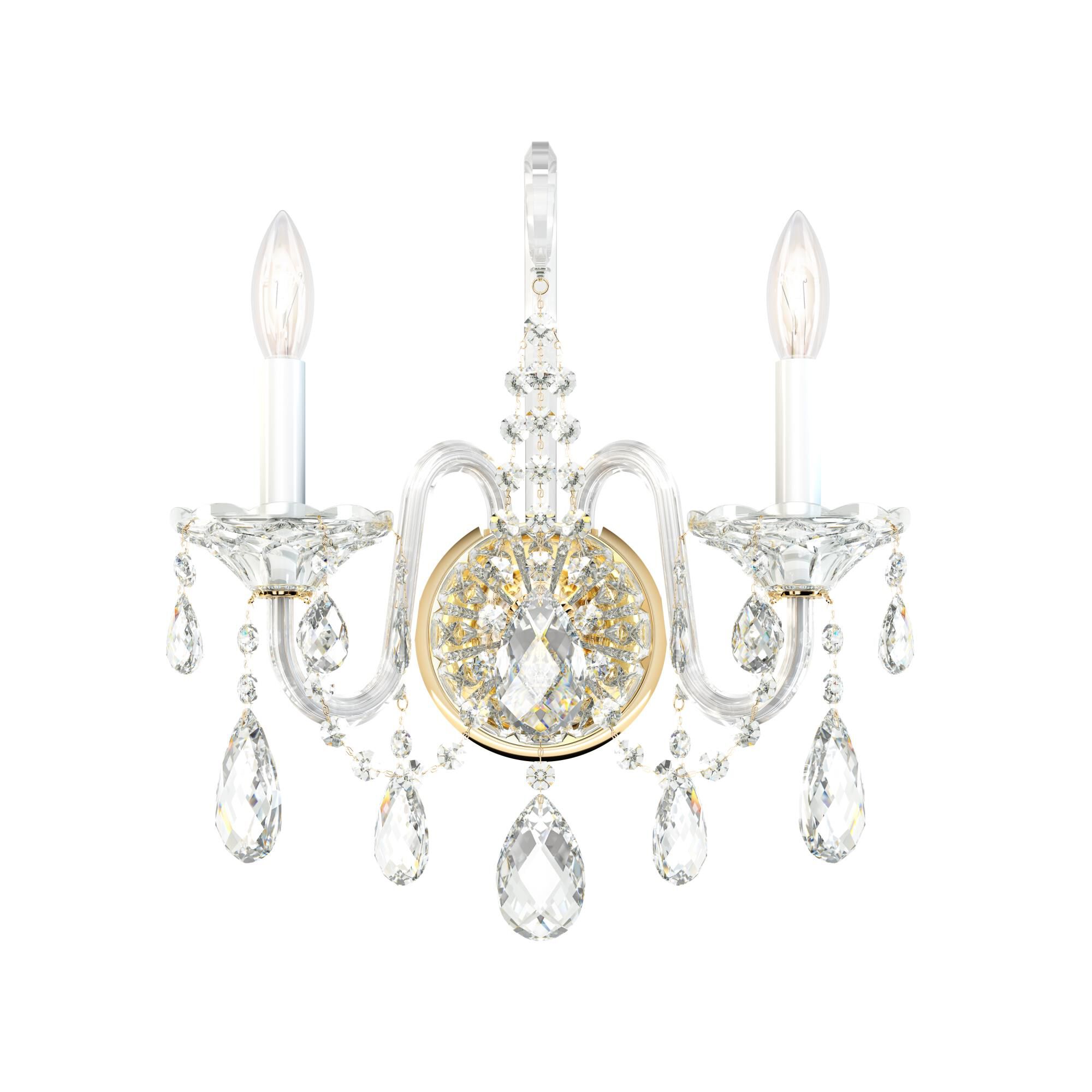 Sterling 16 Inch Wall Sconce by Schonbek