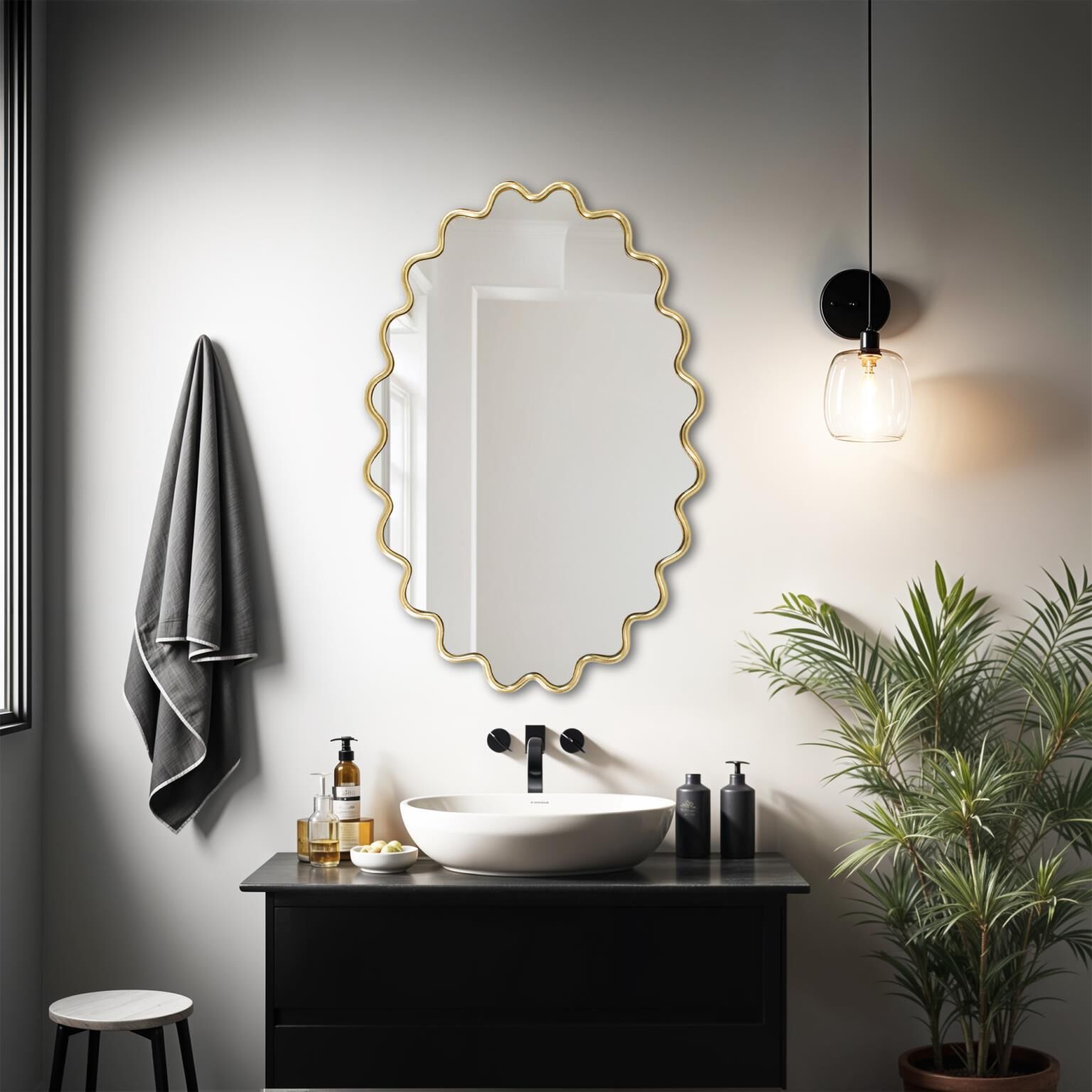 The Cloud Mirror Decorative Mirror by Howard Elliott Collection